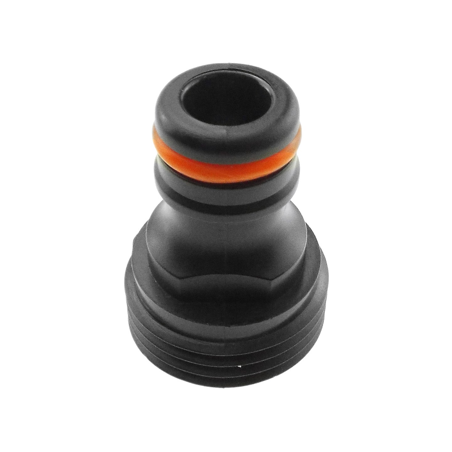 Male Tap Connector – 3/4” BSPM, Black