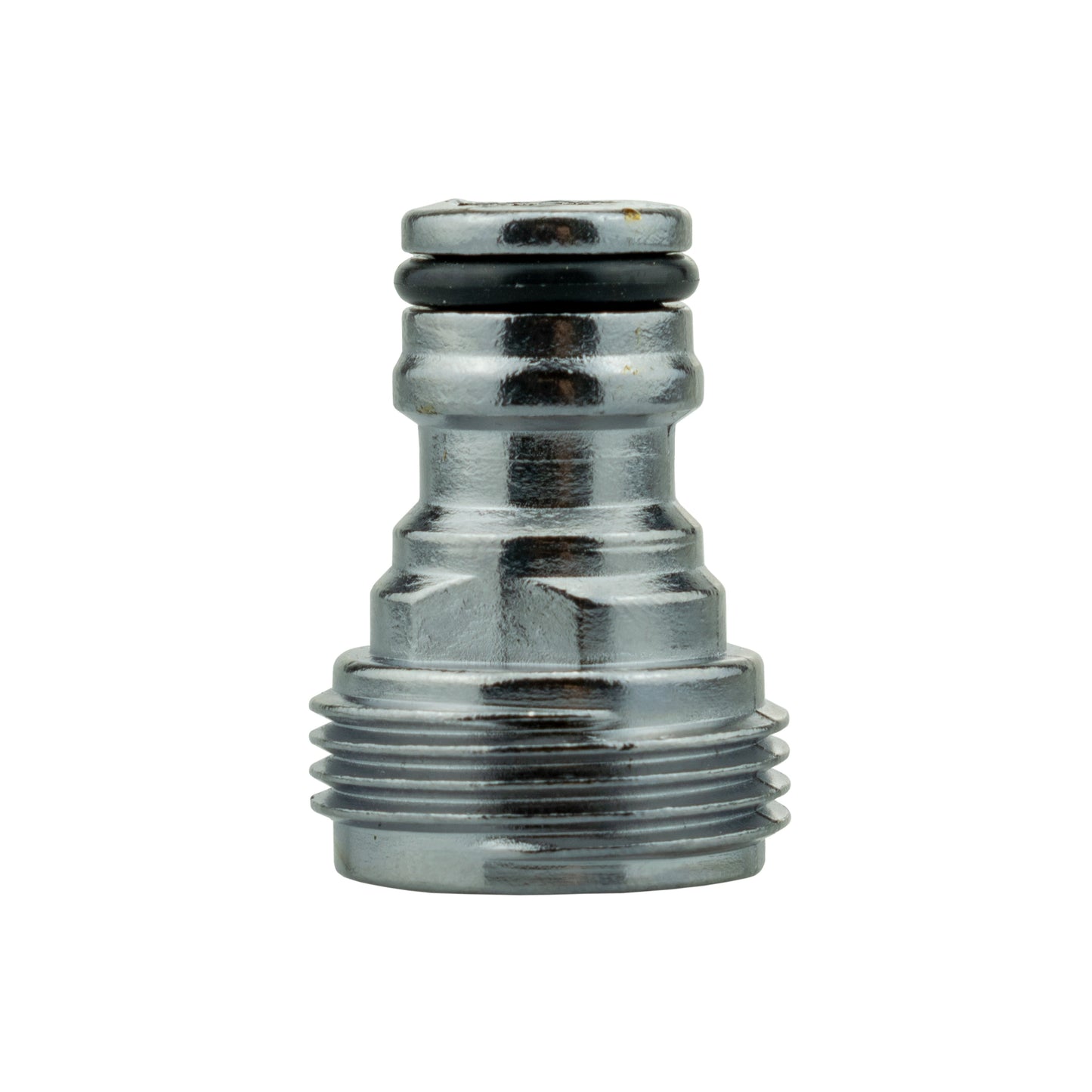 Male Tap Connector – 3/4” BSPM, Zinc Chrome