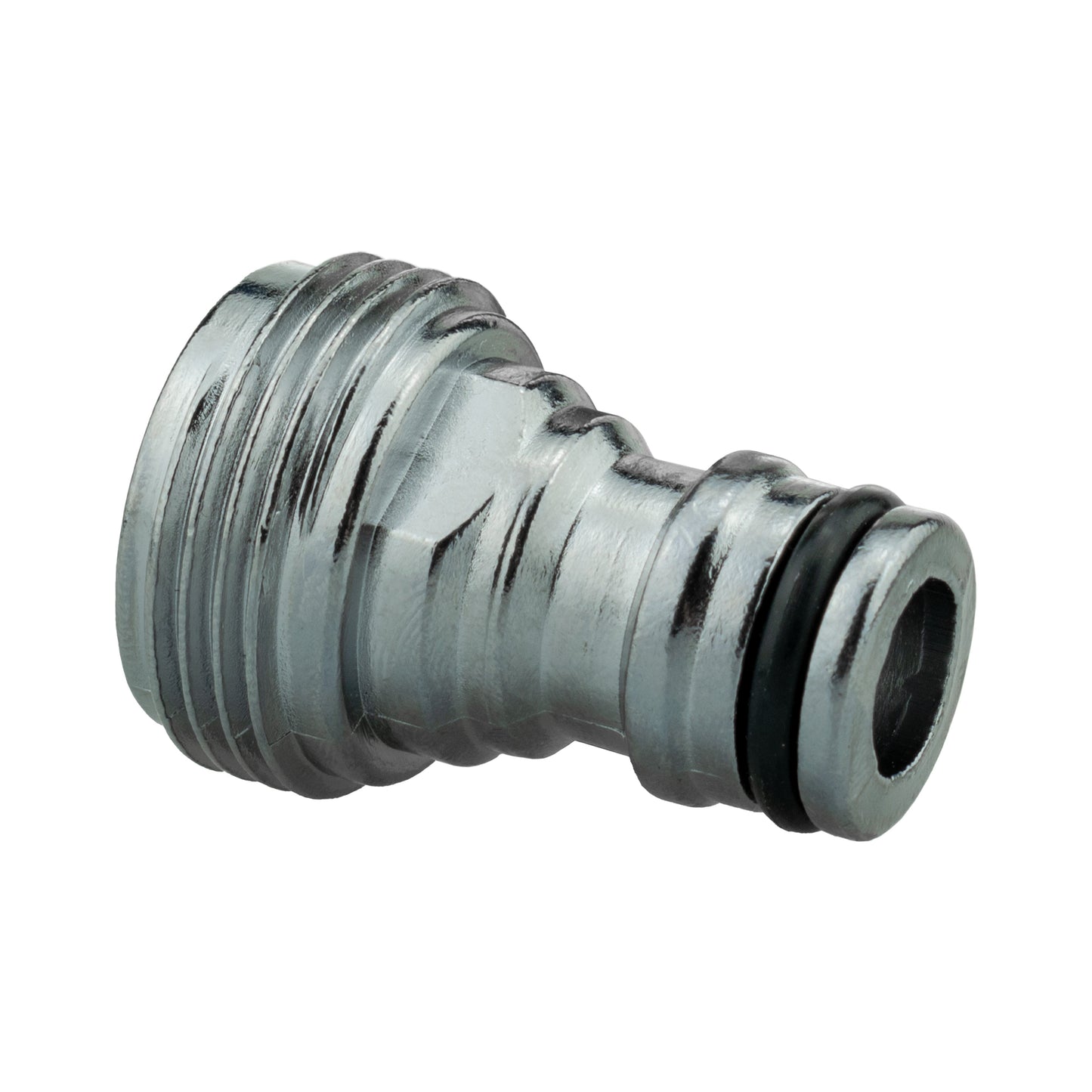 Male Tap Connector – 3/4” BSPM, Zinc Chrome