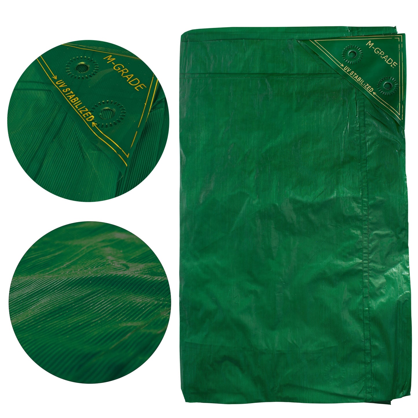 4m x 5m Green 100gsm LLDPE Tarpaulin