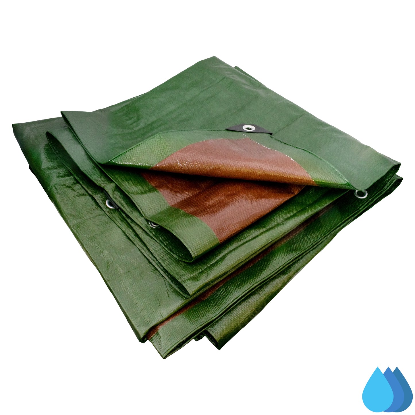 220gsm Heavy-grade Green & Brown Tarpaulins