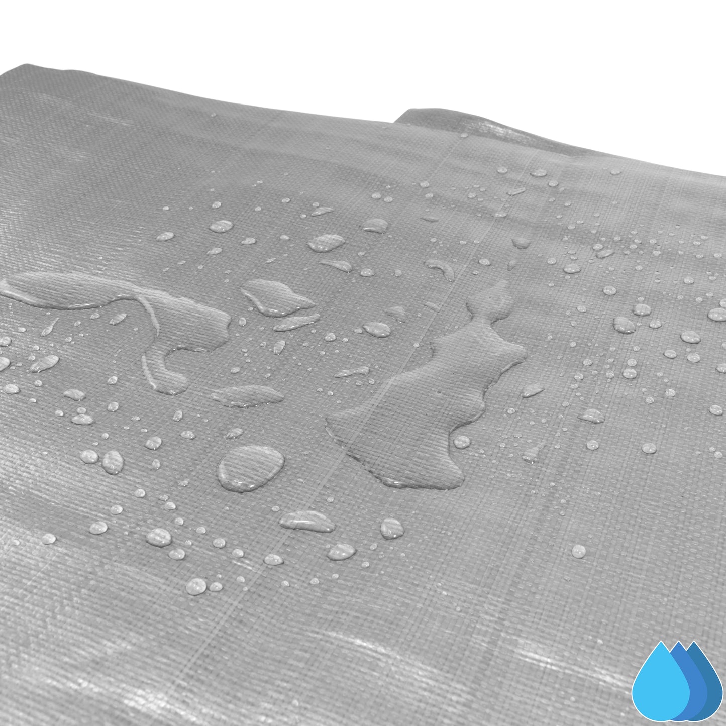 5m x 6m Silver & Black 300gsm Supergrade Tarpaulin