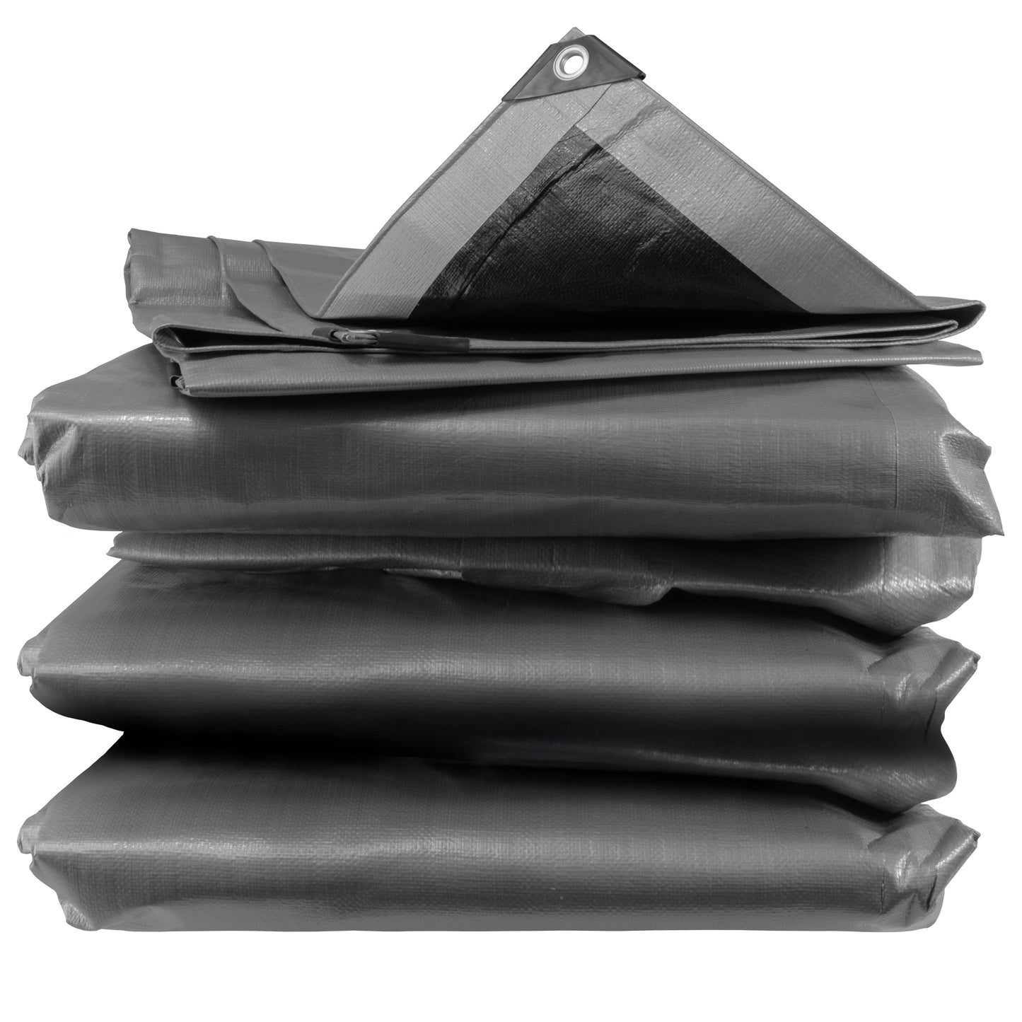 300gsm Supergrade Silver & Black Tarpaulins