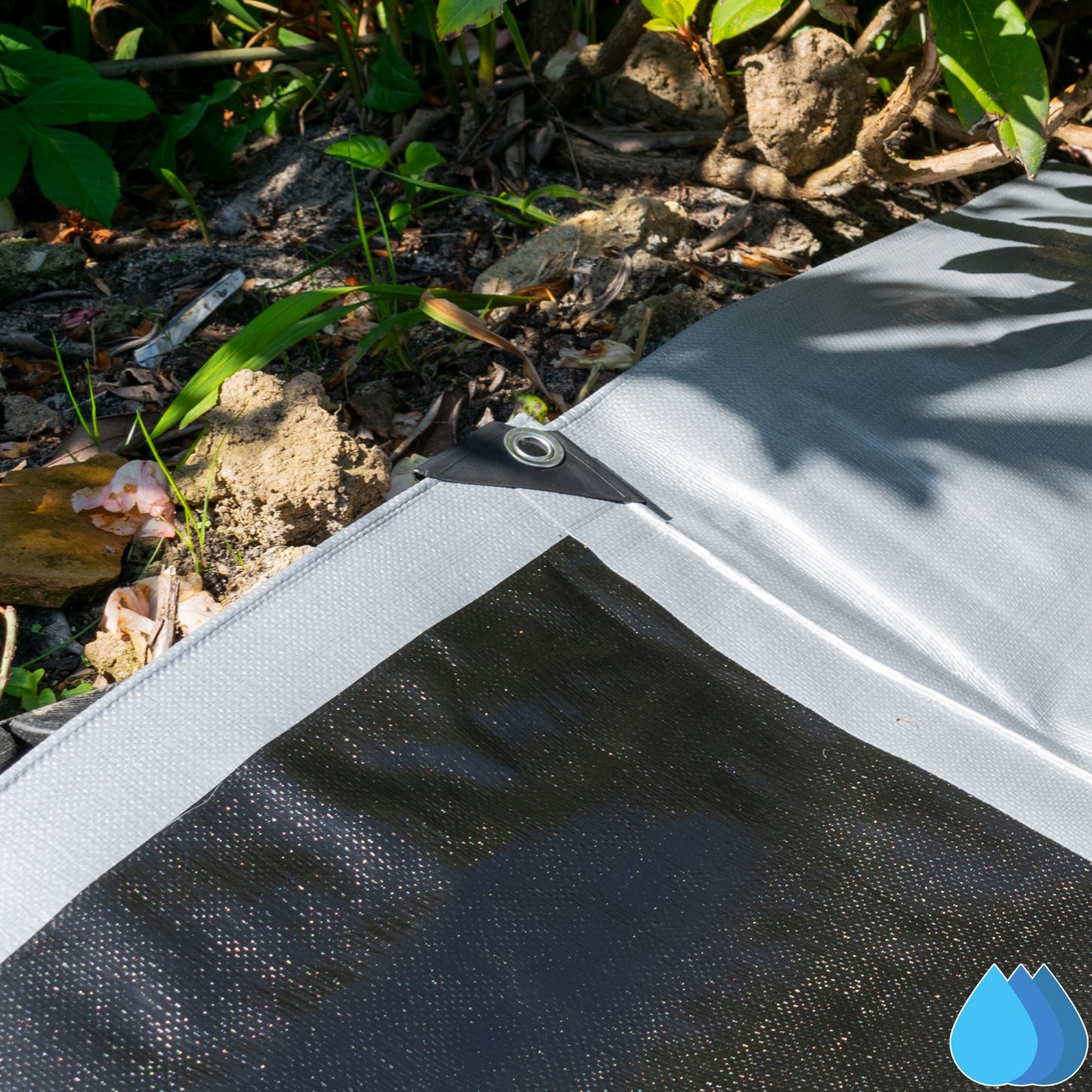 5m x 6m Silver & Black 300gsm Supergrade Tarpaulin