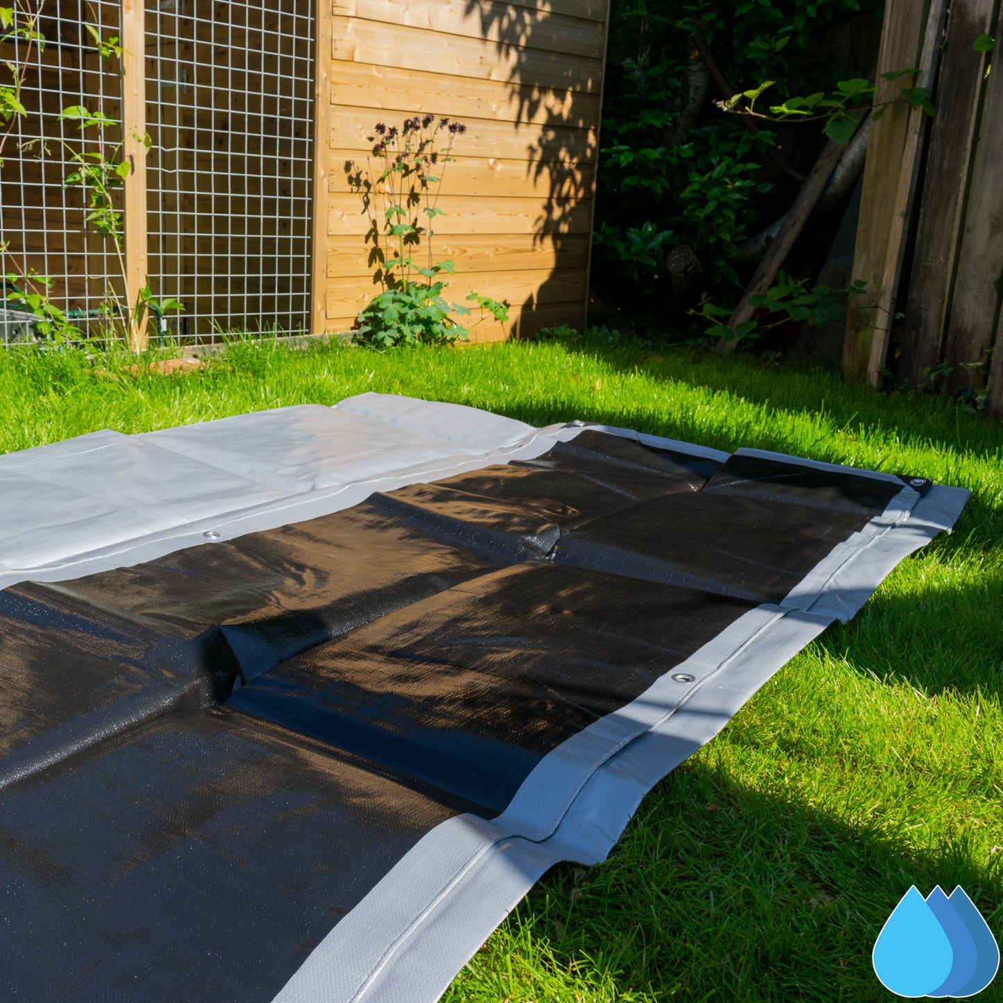 5m x 6m Silver & Black 300gsm Supergrade Tarpaulin