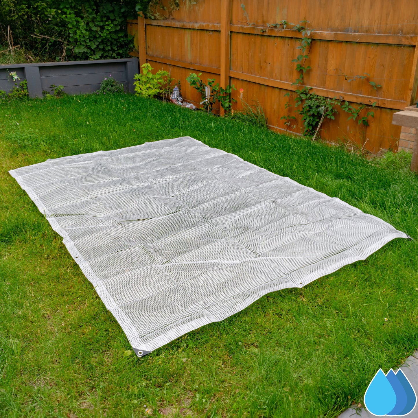 0.65m x 0.65m Clear Monotex 350gsm Supergrade Tarpaulin
