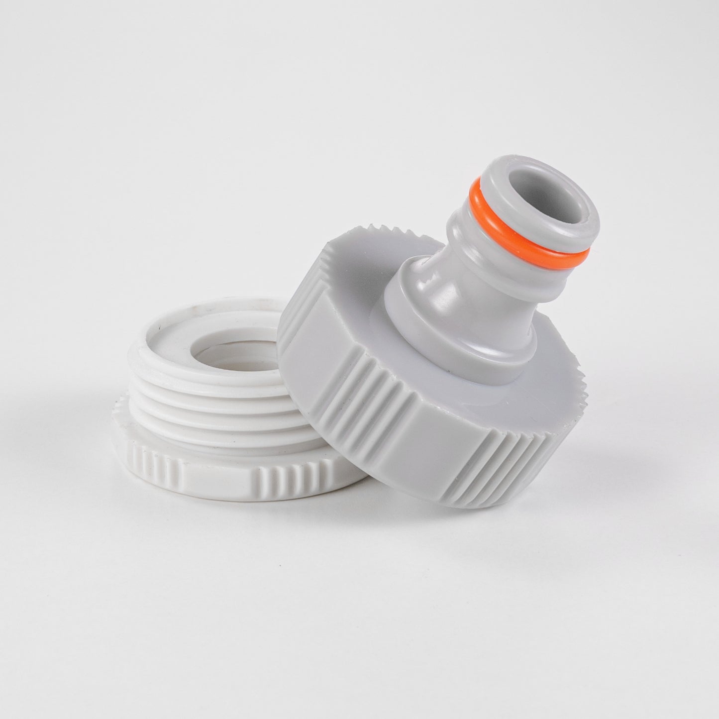 Female Tap Connector – 1” & 3/4” BSPF, Grey