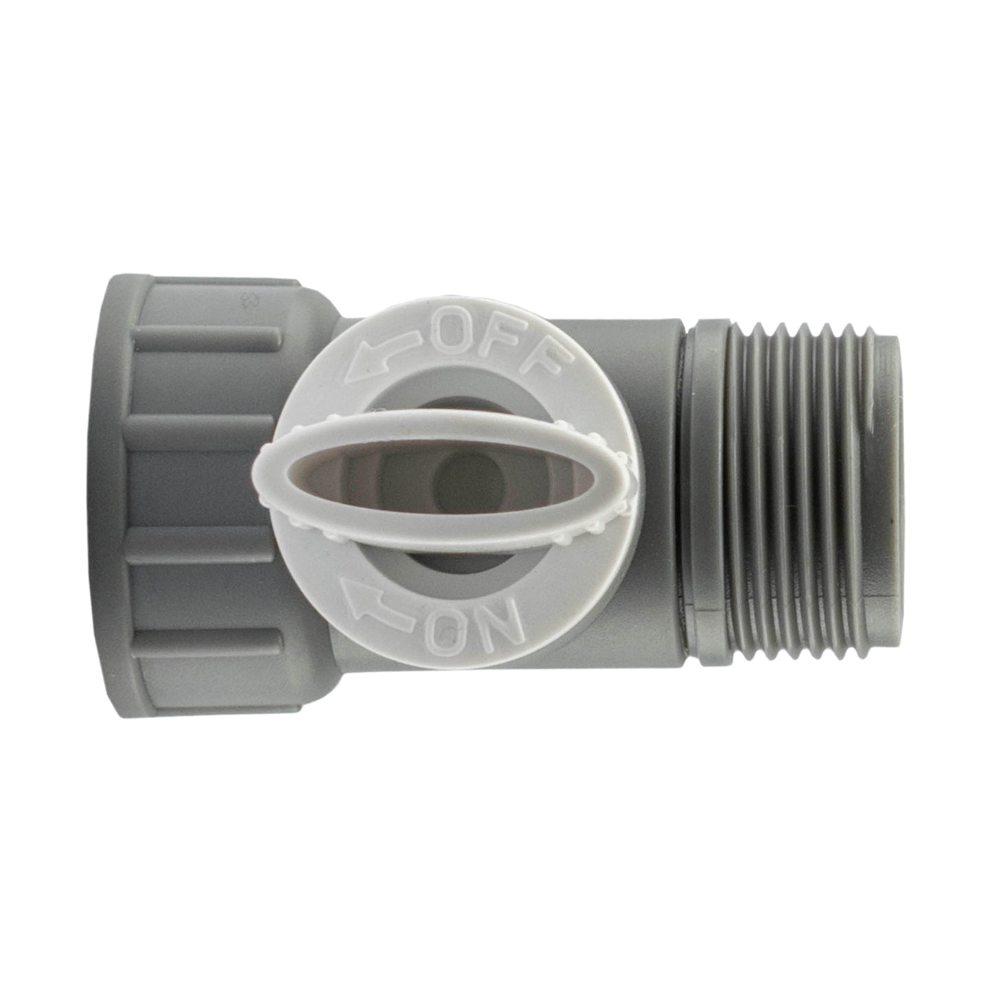 3/4" BSP Female to Male Valve, Grey