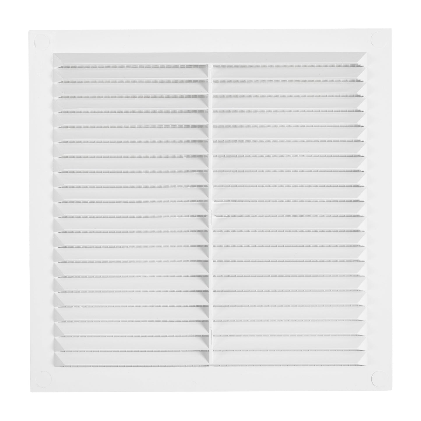 White Louvre Vent with Fly Screen, 140mm x 140mm