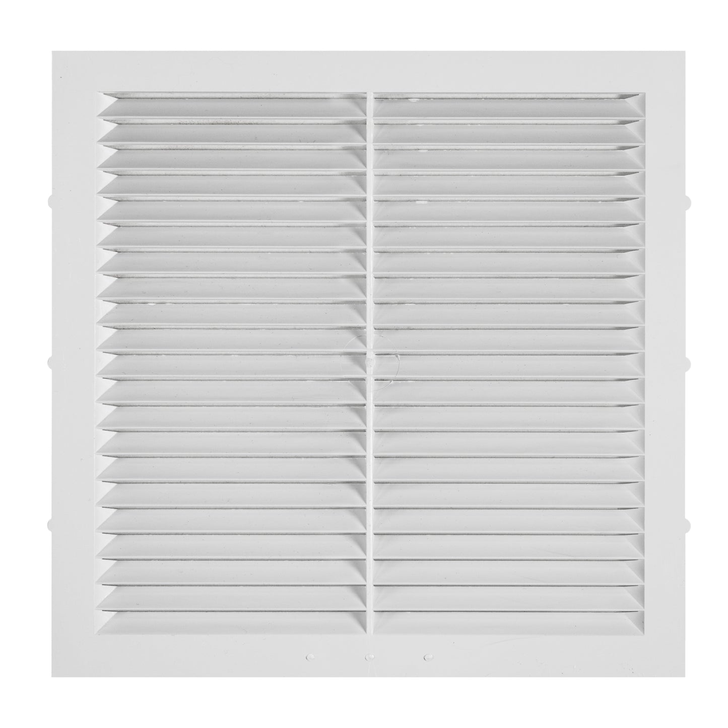 White Louvre Vent with Fly Screen, 150mm x 150mm