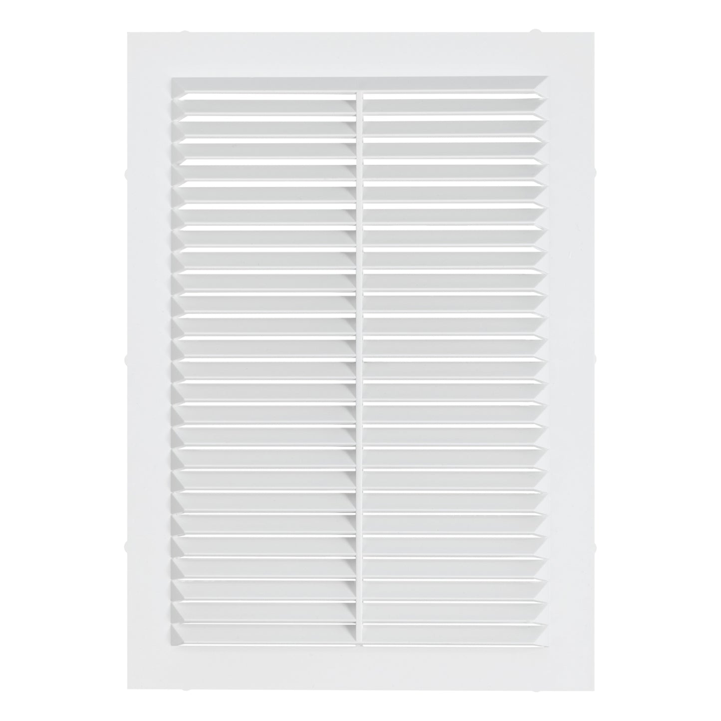 White Louvre Vent with Fly Screen, 180mm x 250mm
