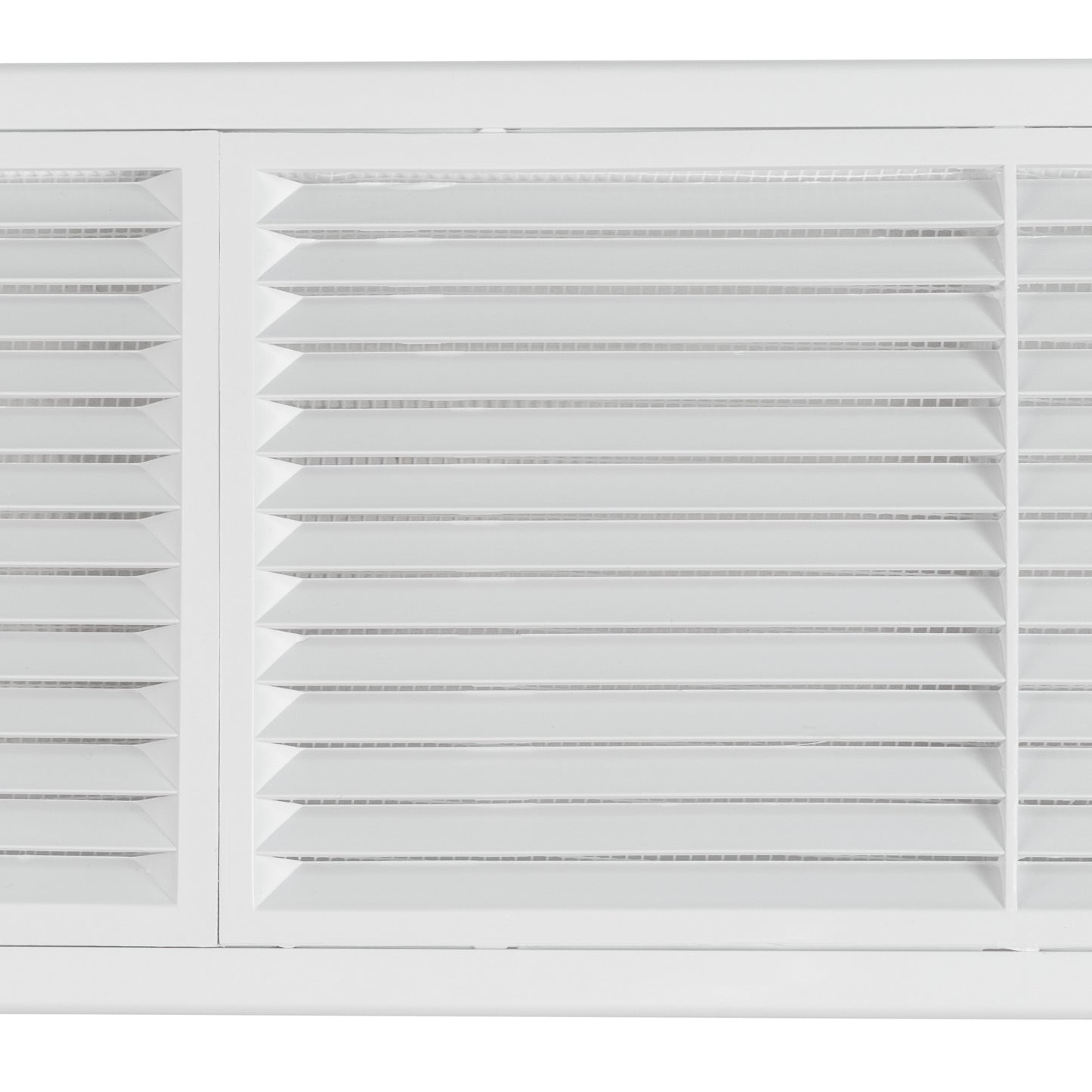 White Louvre Vent with Fly Screen, 110mm x 430mm