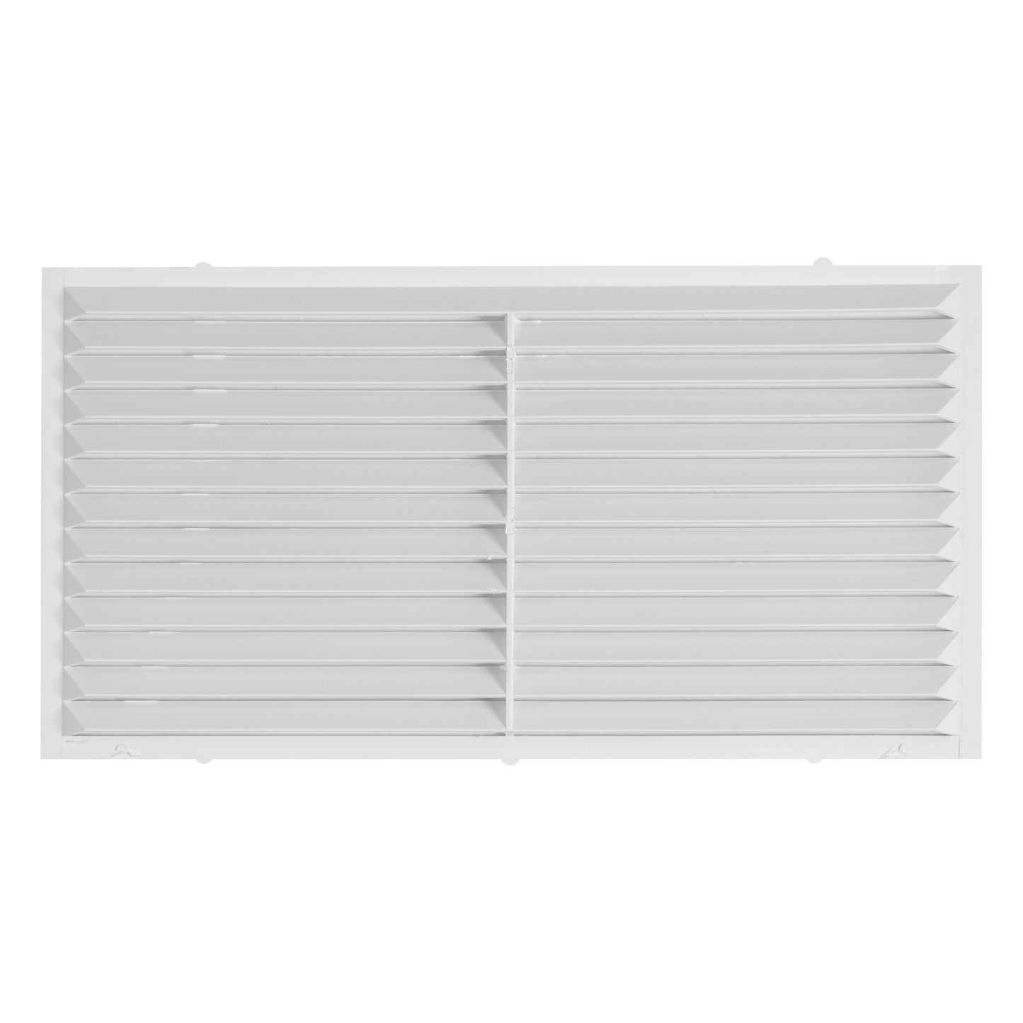 White Louvre Vent with Fly Screen, 110mm x 430mm