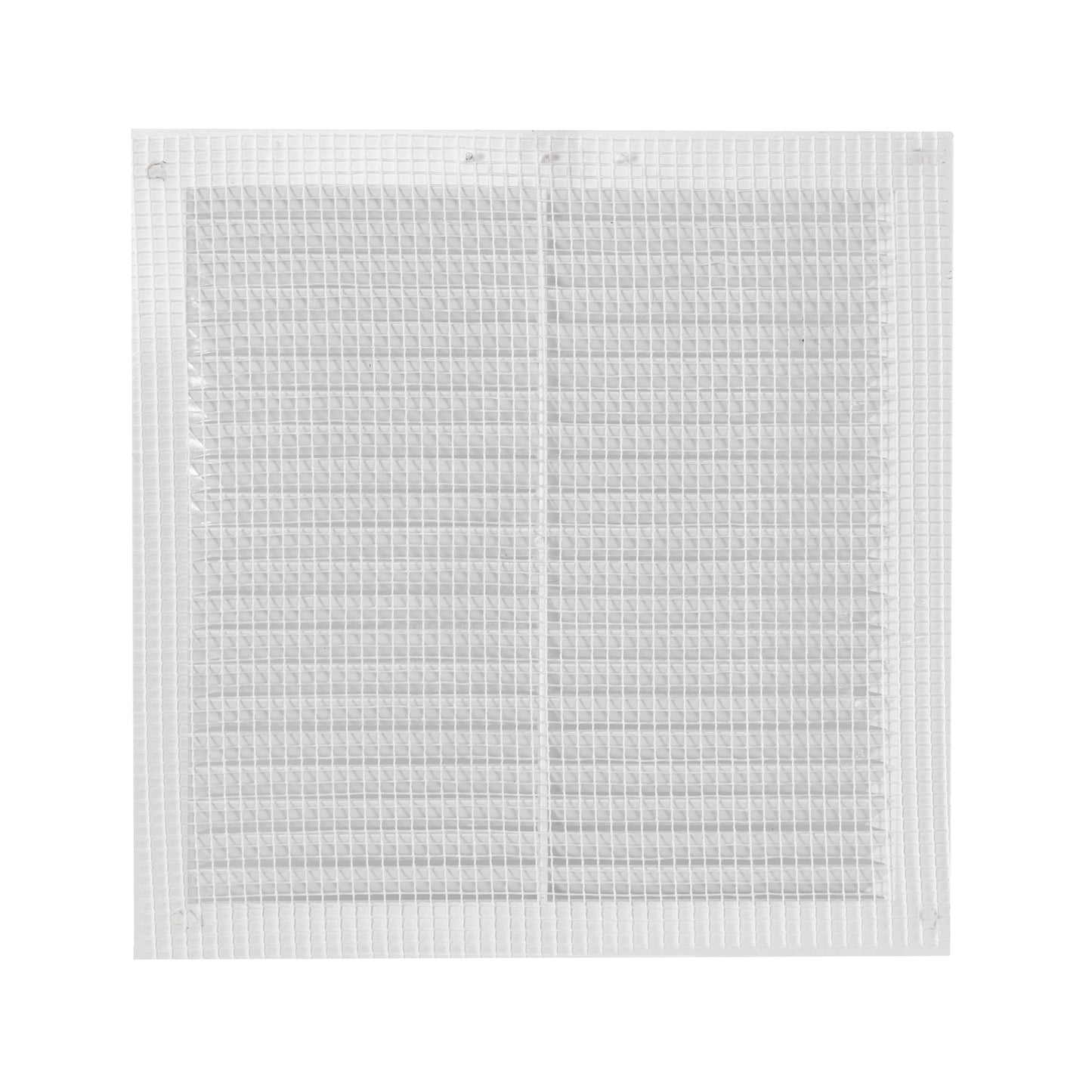 White Louvre Vent with Fly Screen, 195mm x 195mm