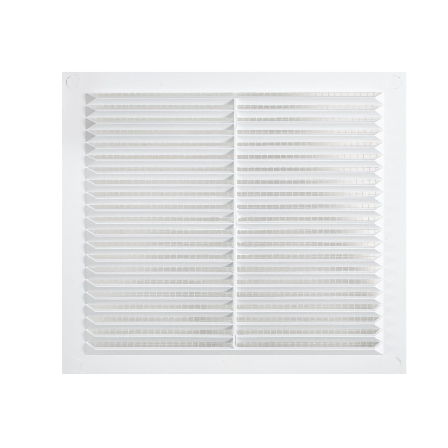 White Louvre Vent with Fly Screen, 235mm x 235mm