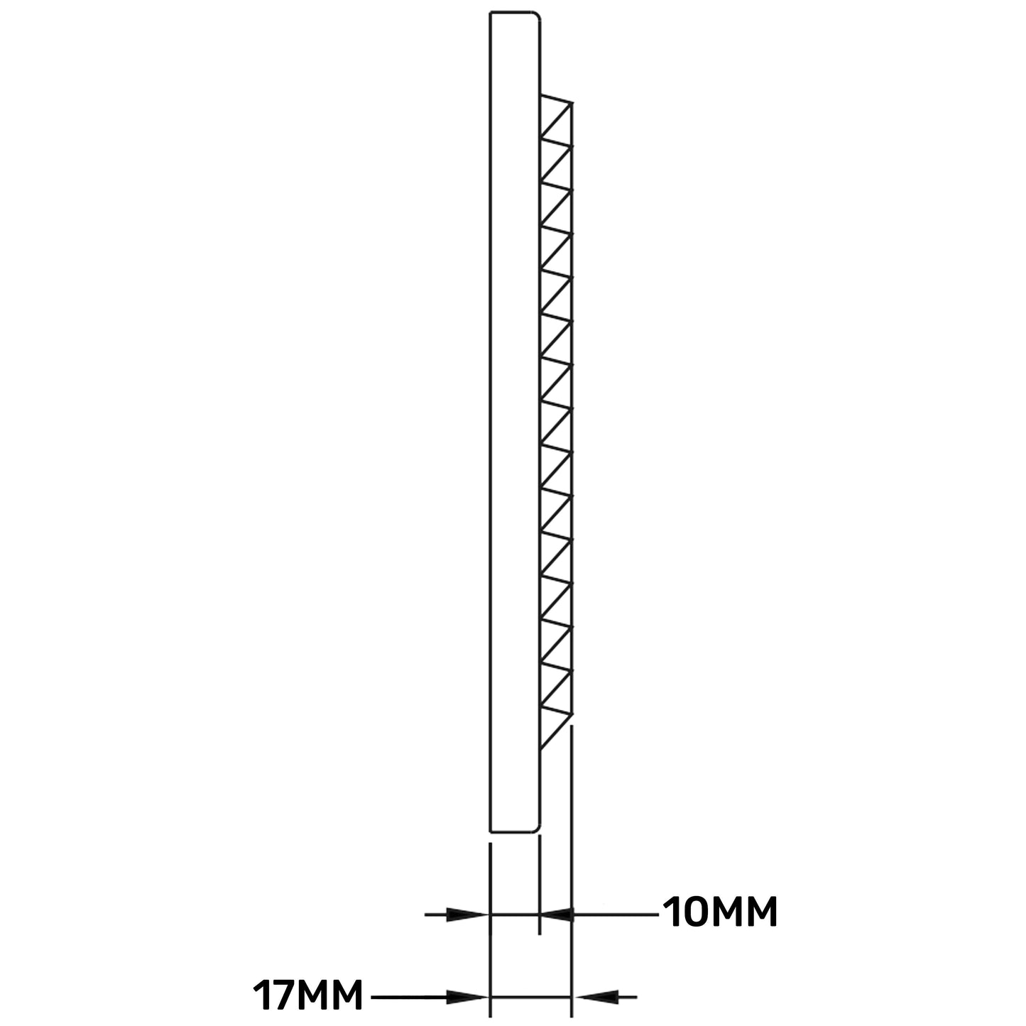 White Louvre Vent with Fly Screen, 250mm x 250mm