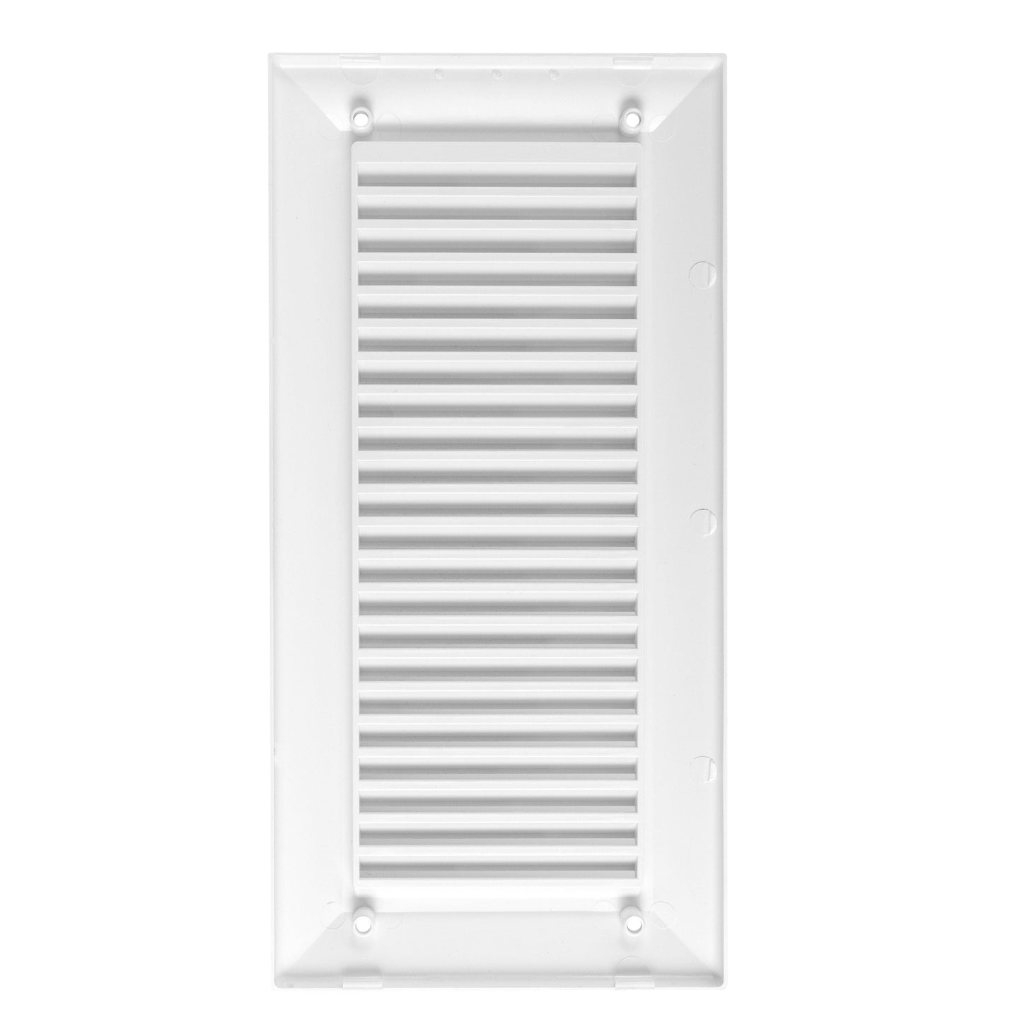 Luxury White Duo Smart Louvre Vent with Fly Mesh, 90mm x 240mm