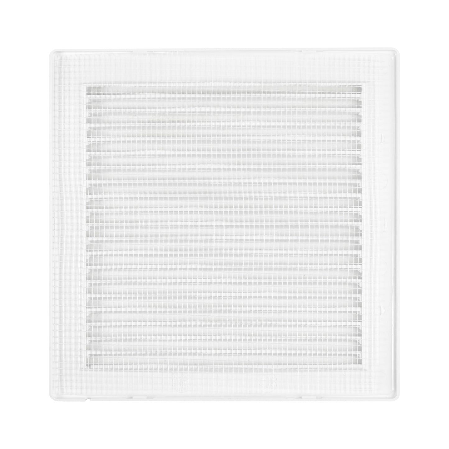 Luxury White Duo Smart Louvre Vent with Fly Mesh, 100mm x 100mm