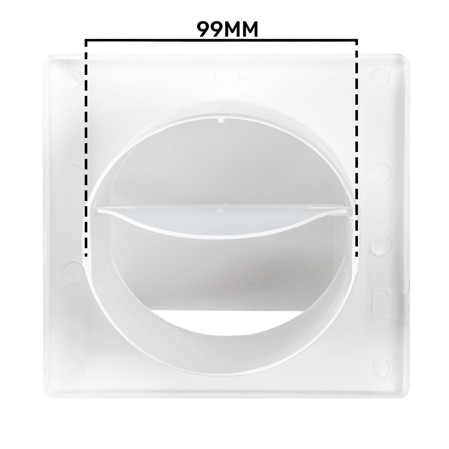 External Air Vent 100mm Hooded Duct Cover Gravity Flap Cowl Grille