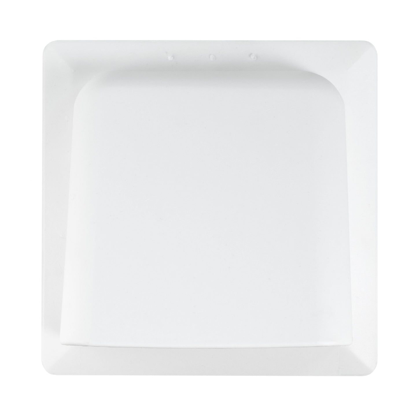 White External Louvre Vent with Hood, 100mm x 100mm