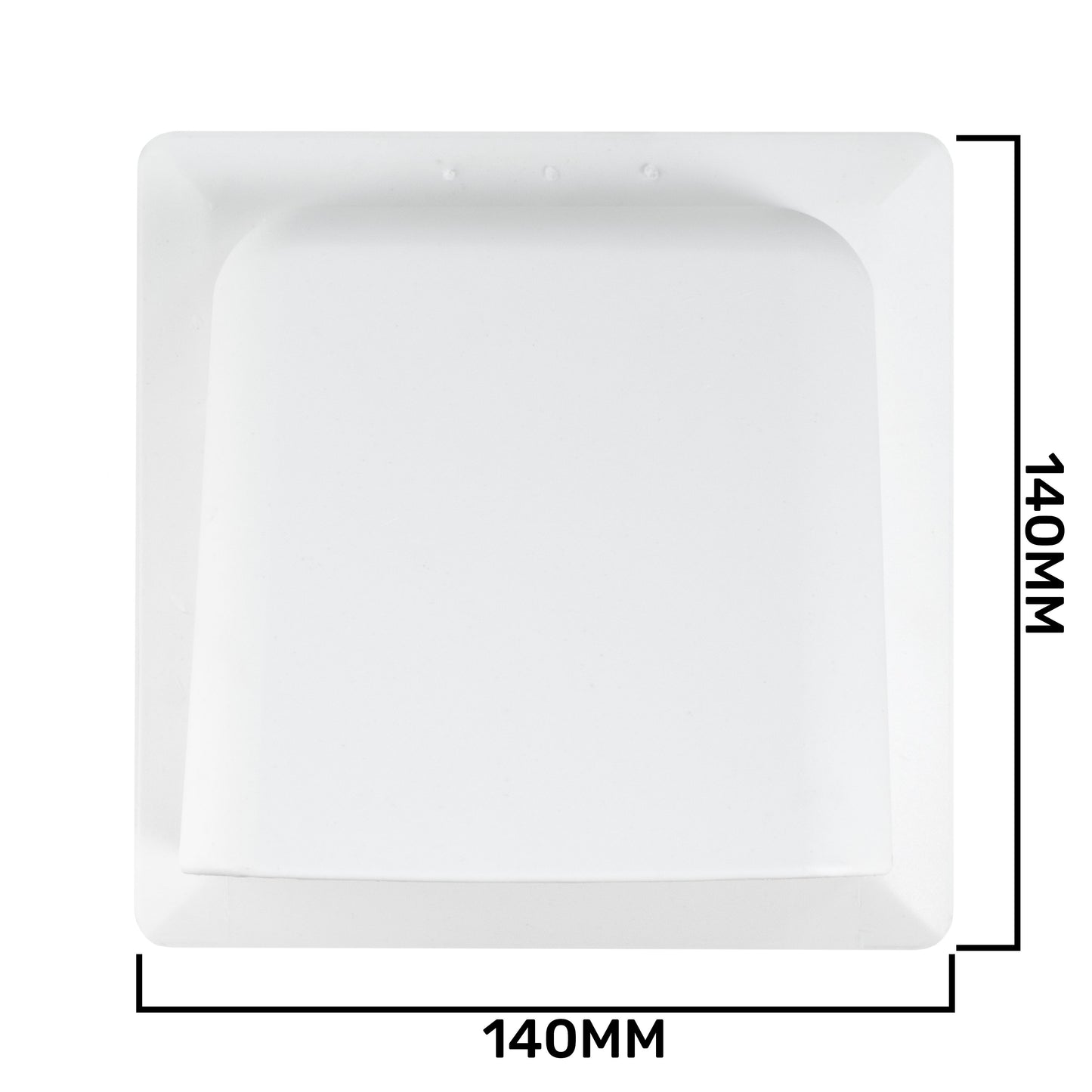External Air Vent 100mm Hooded Duct Cover Gravity Flap Cowl Grille
