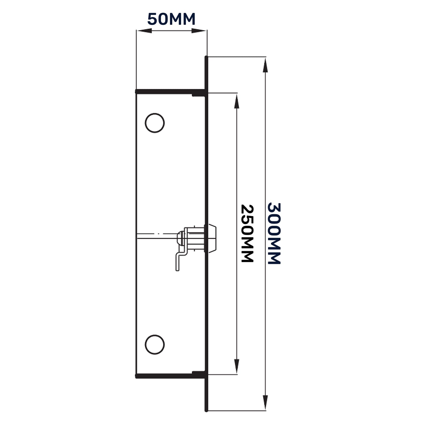Lockable White Access Panel Service Door, 200mm x 250mm