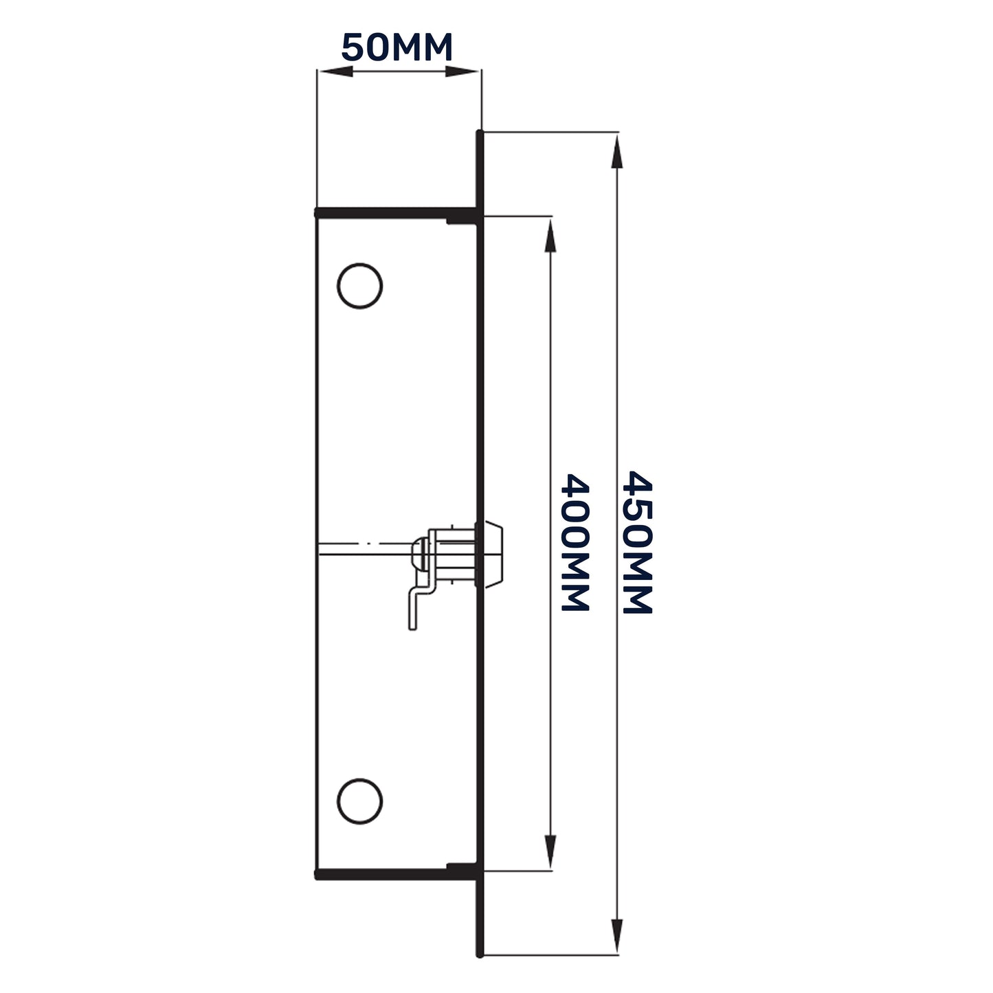 Lockable White Access Panel Service Door, 400mm x 400mm