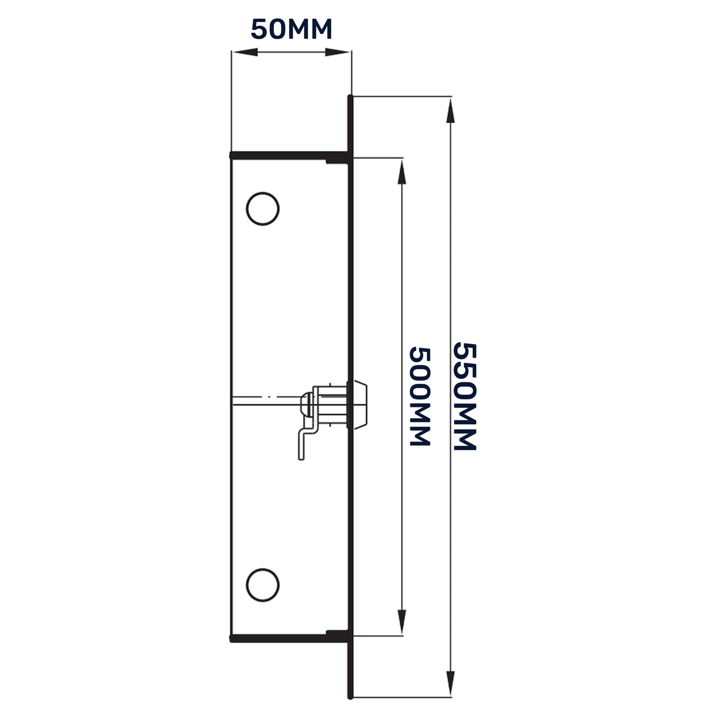 Lockable White Access Panel Service Door, 500mm x 500mm