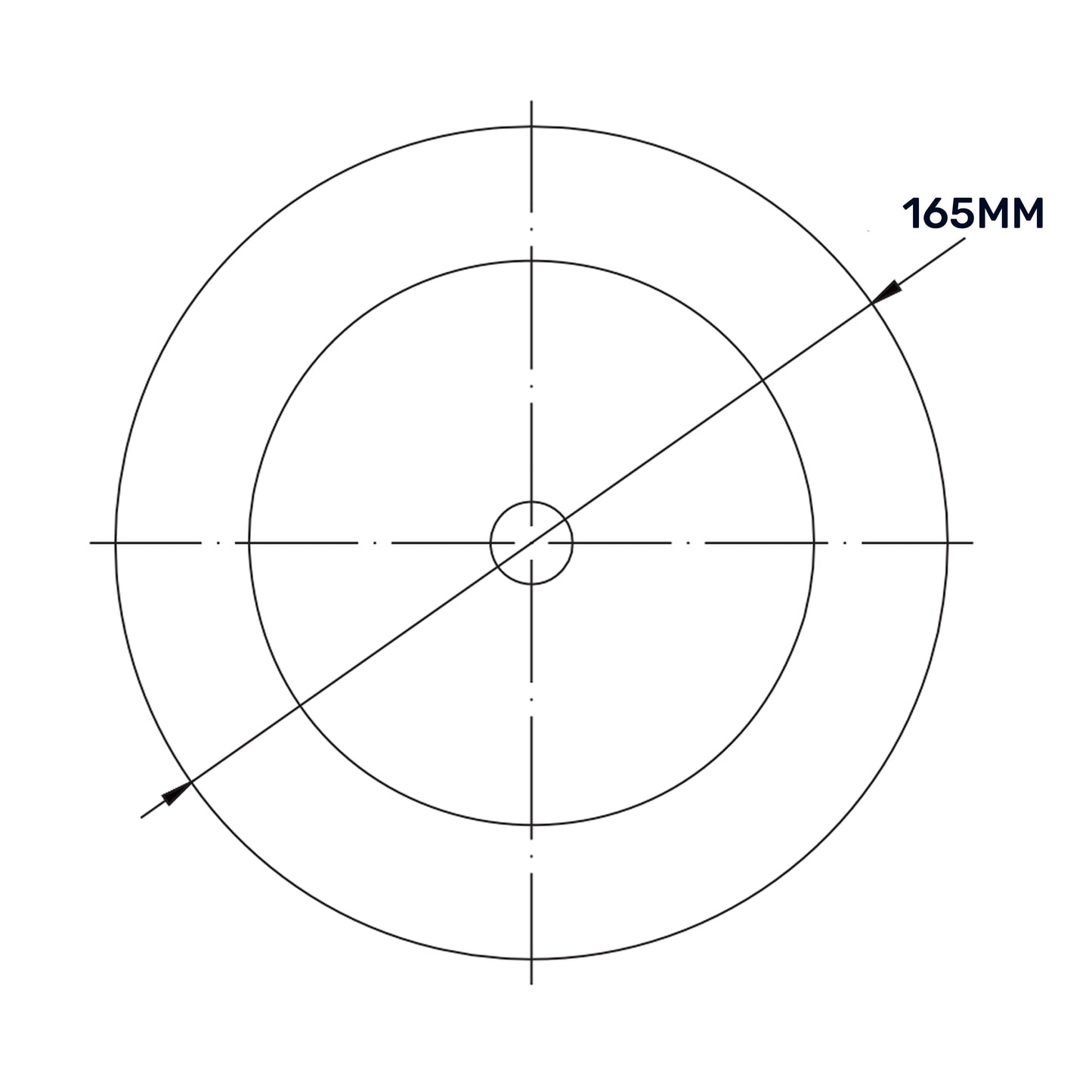 White Metal Anemostat Intake Ceiling Valve, 125mm