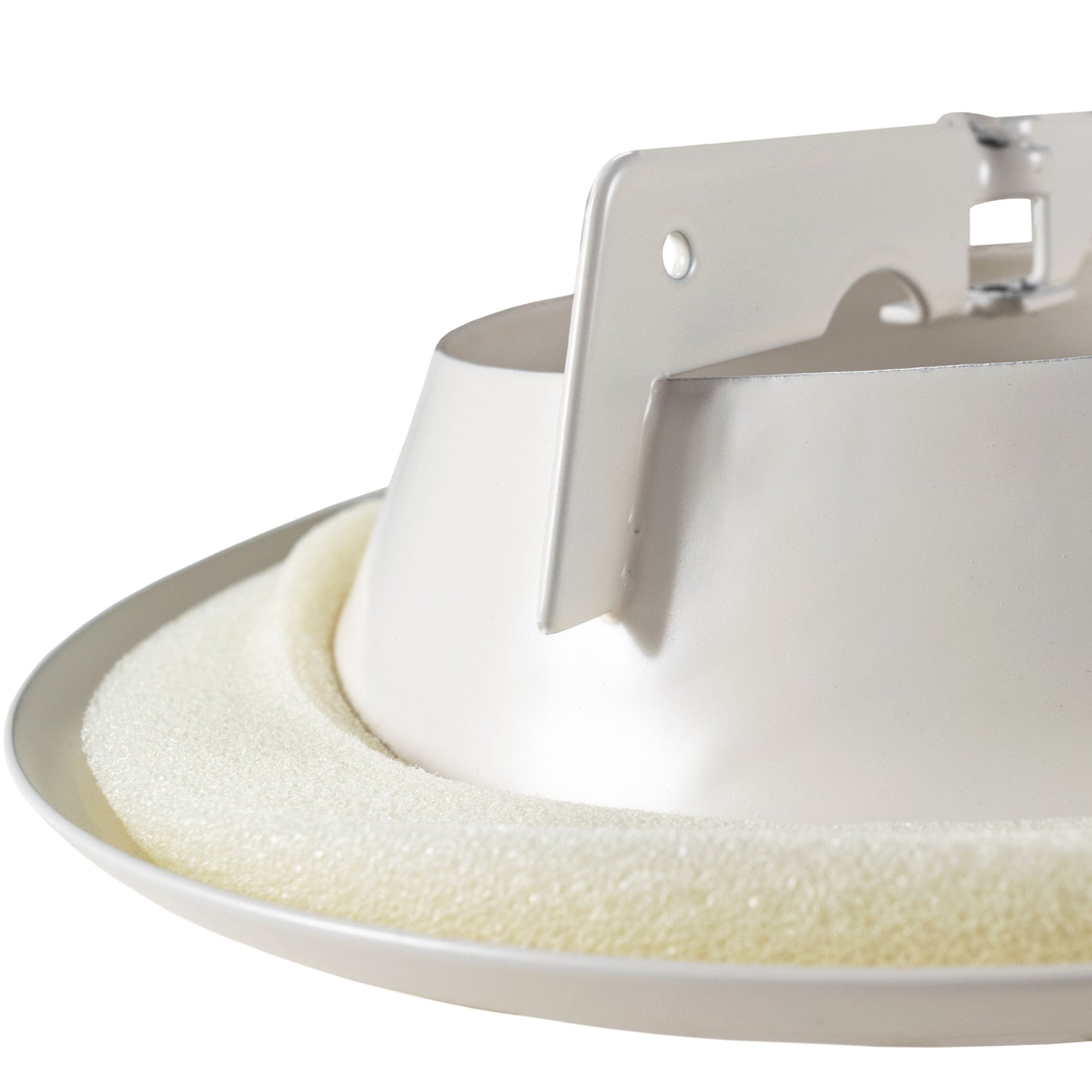 White Metal Anemostat Intake Ceiling Valve, 125mm