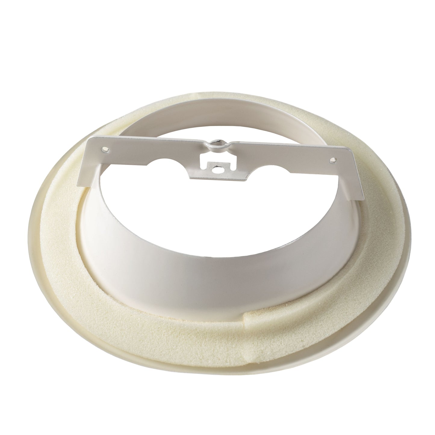 White Metal Anemostat Intake Ceiling Valve, 125mm