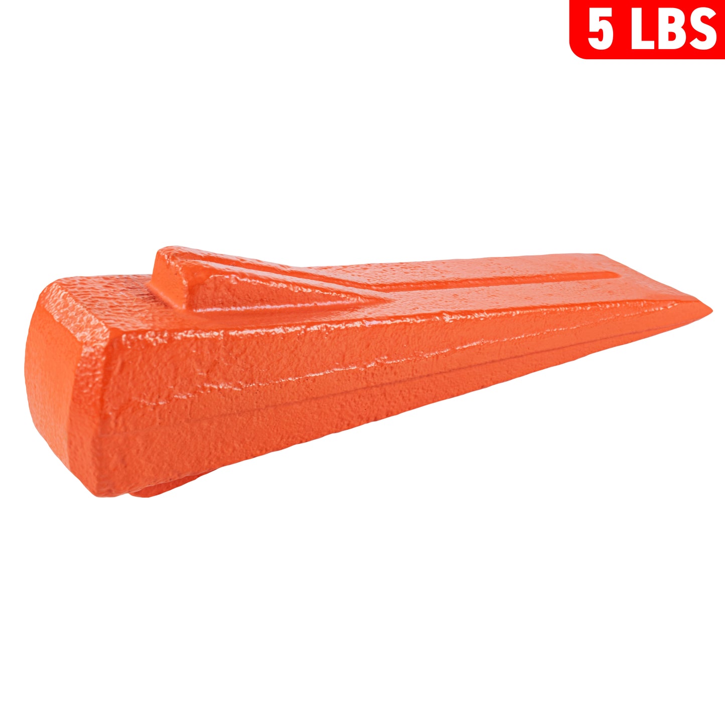 Red 5LBS Wood Log Splitting Spike Wedge