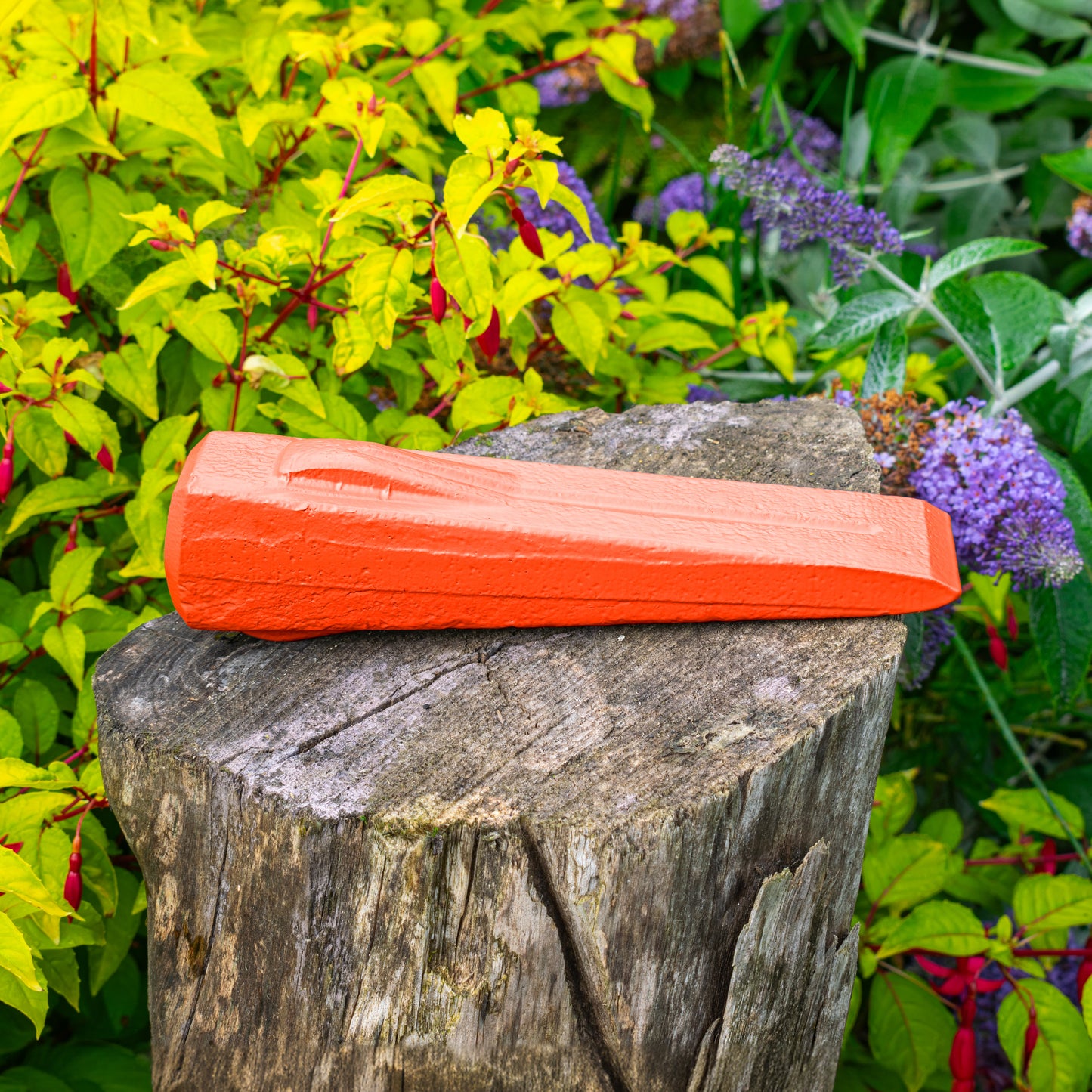 Red 5LBS Wood Log Splitting Spike Wedge