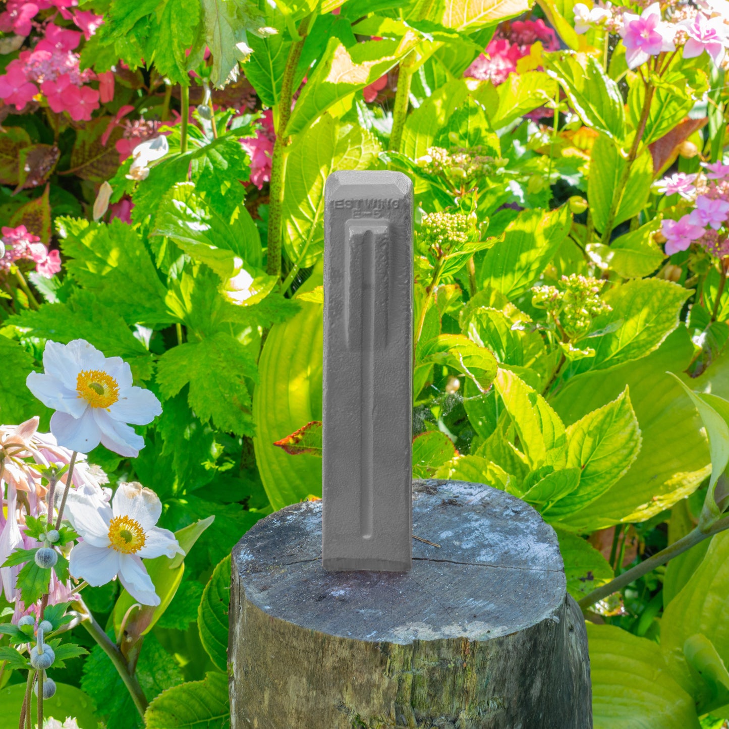 Grey Spiked Steel Log Splitting Wedge, 2.27kg