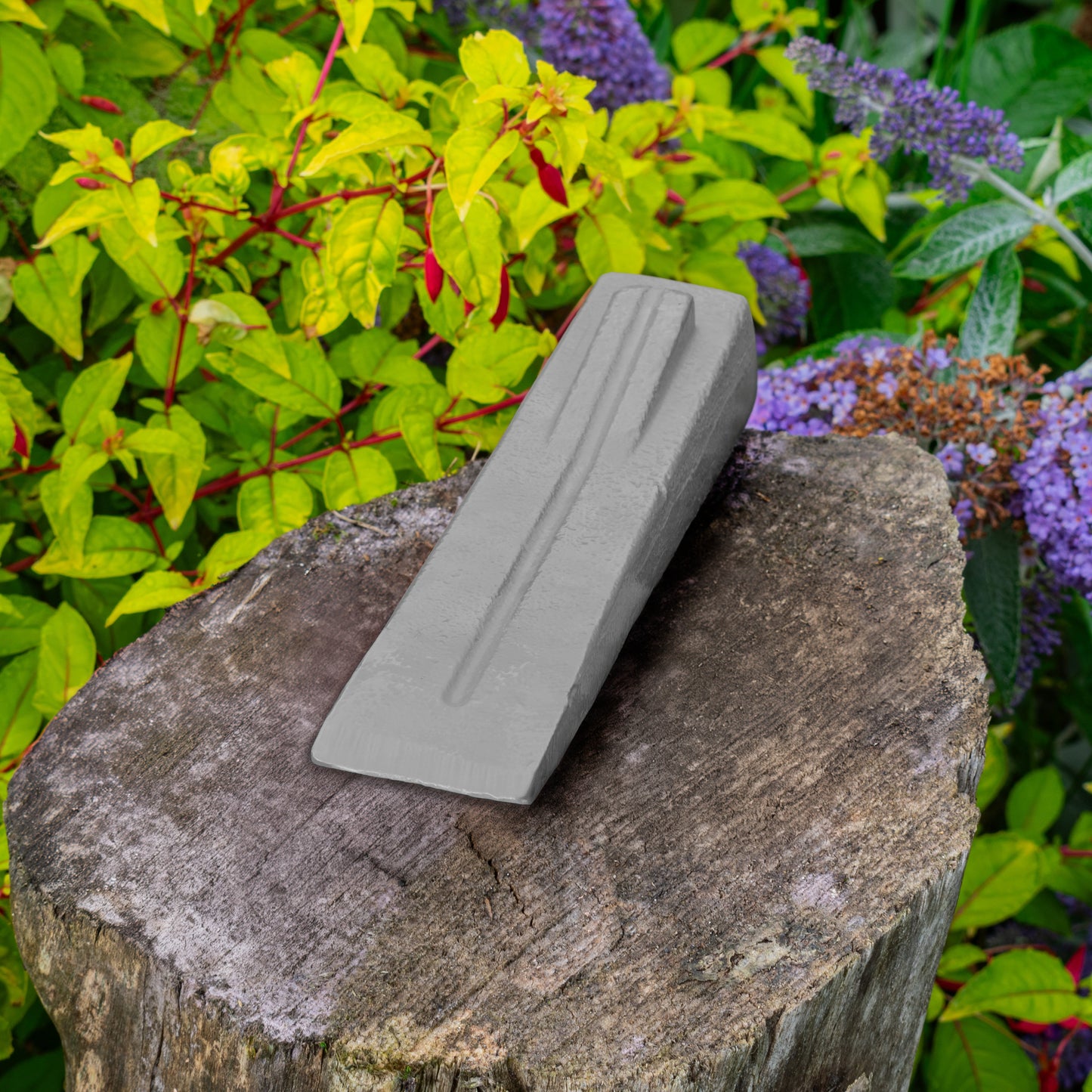 Grey Spiked Steel Log Splitting Wedge, 2.27kg