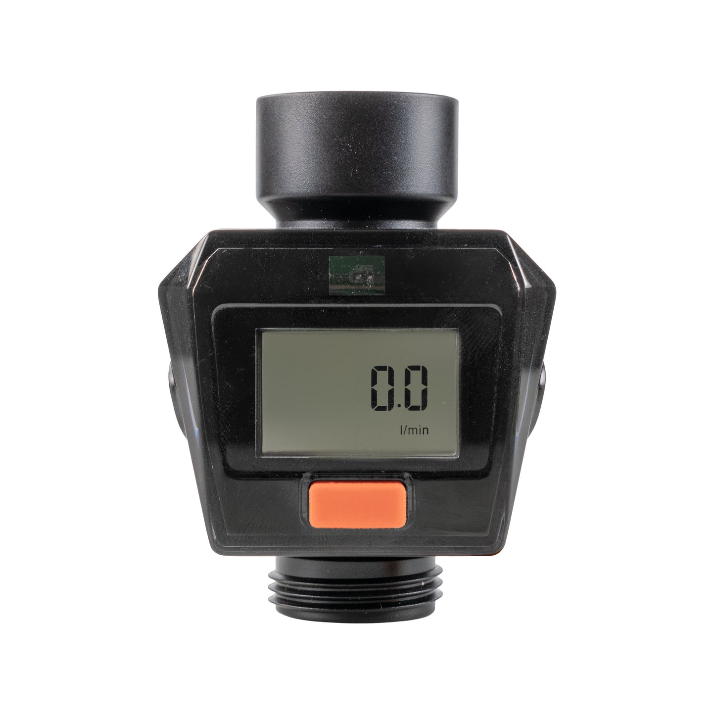 Water Flow Meter, Orange & Black