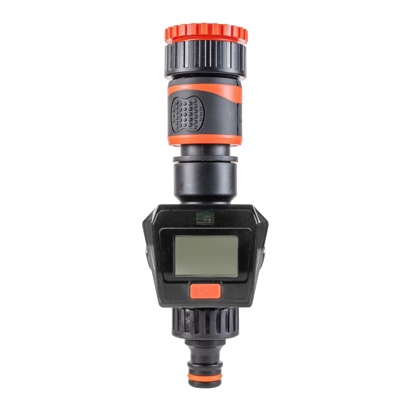 Water Flow Meter, Orange & Black