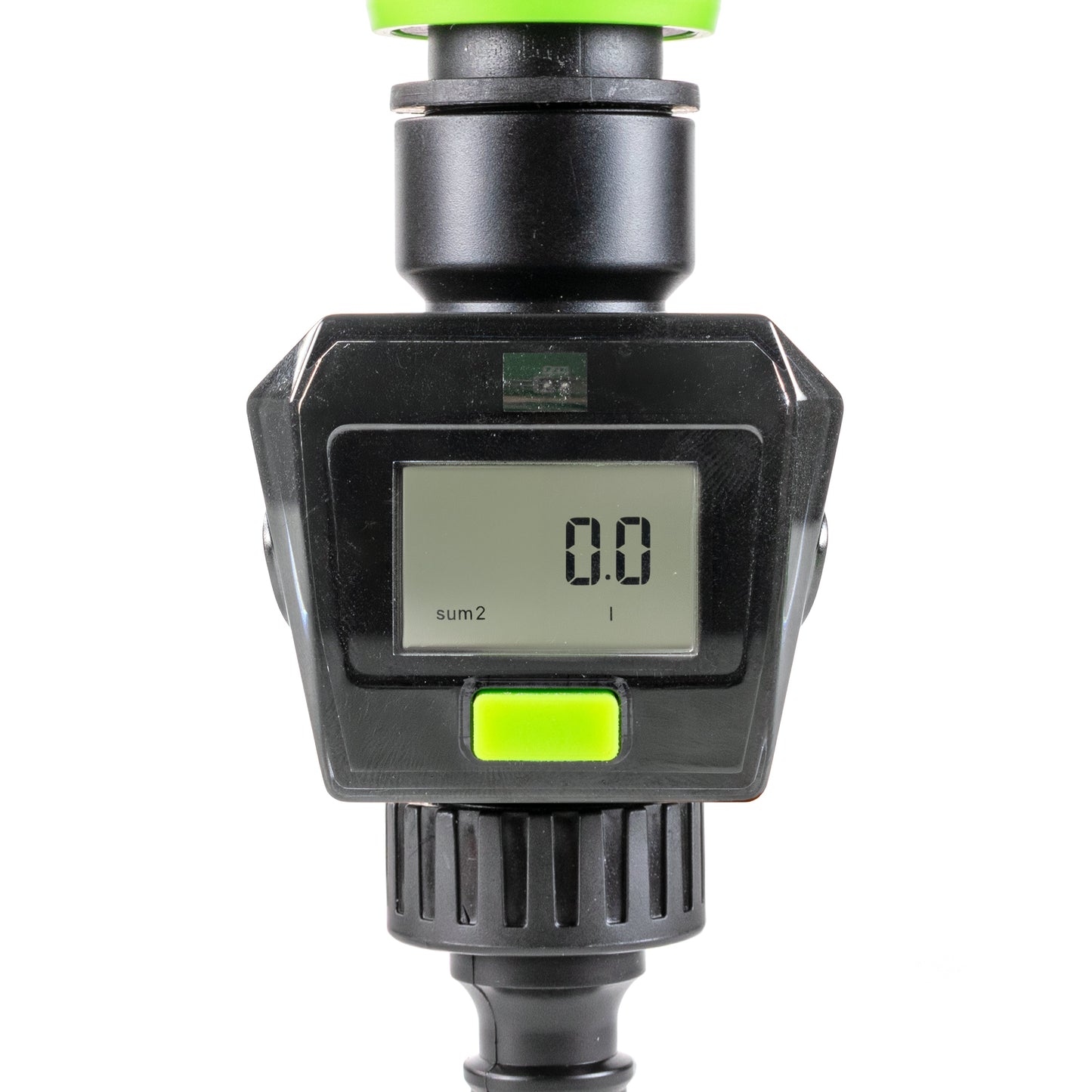 Water Flow Meter, Green & Black