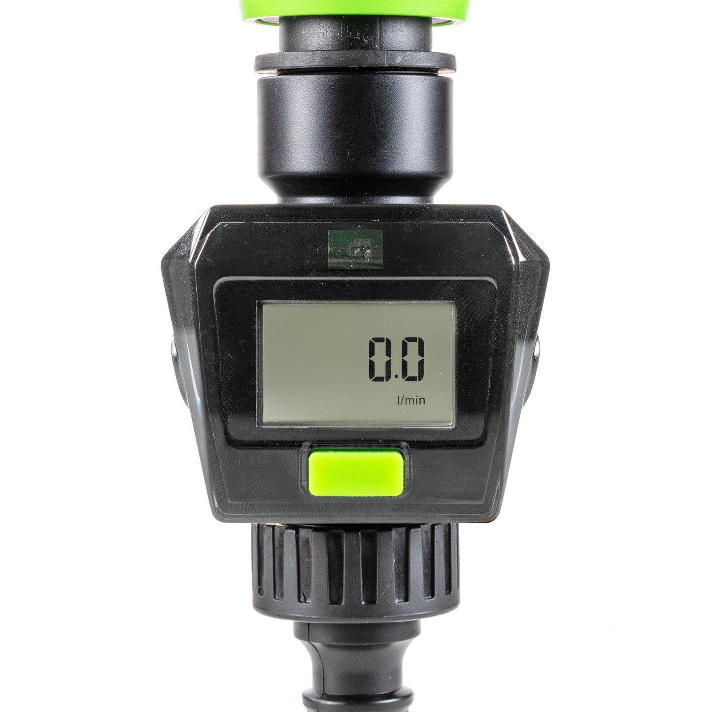 Water Flow Meter, Green & Black