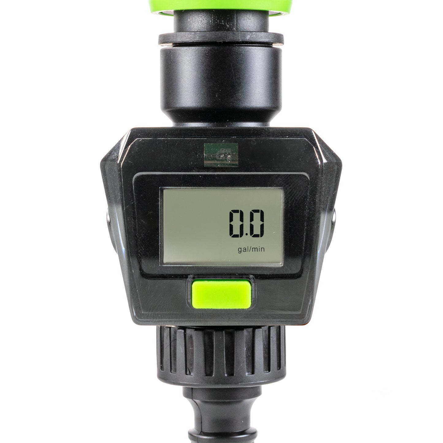 Water Flow Meter, Green & Black