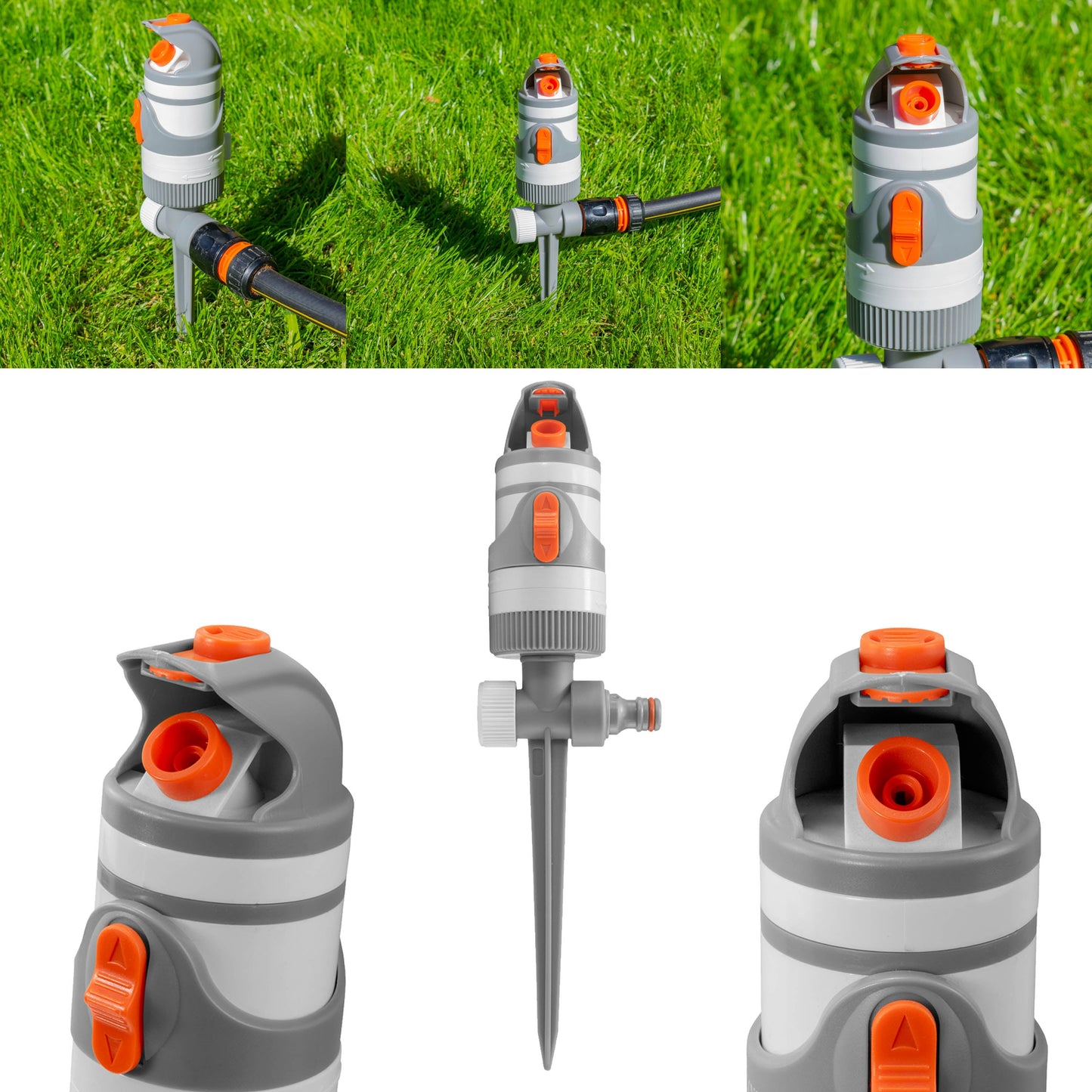 2-Pattern Gear Drive Sprinkler, White line