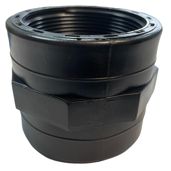 Polypropylene Straight Inline Socket Connector, 2"