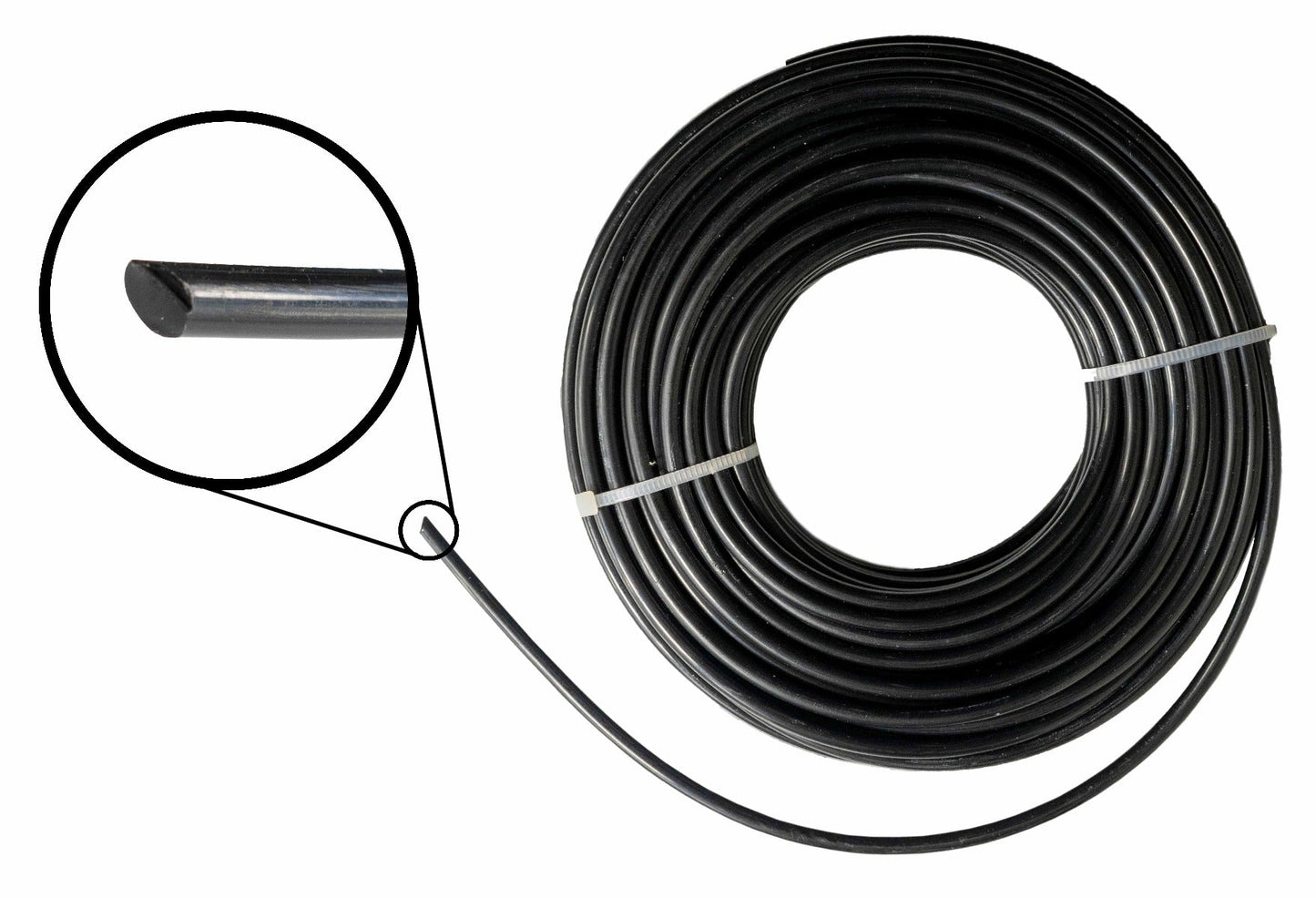 15m Black Rounded Trimmer Line, 2.7mm