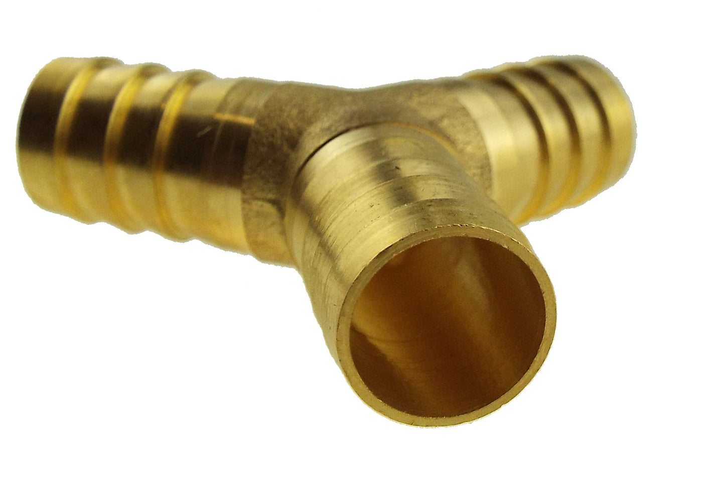 Brass 3-way Lateral Y-Tee Splitter, 6mm