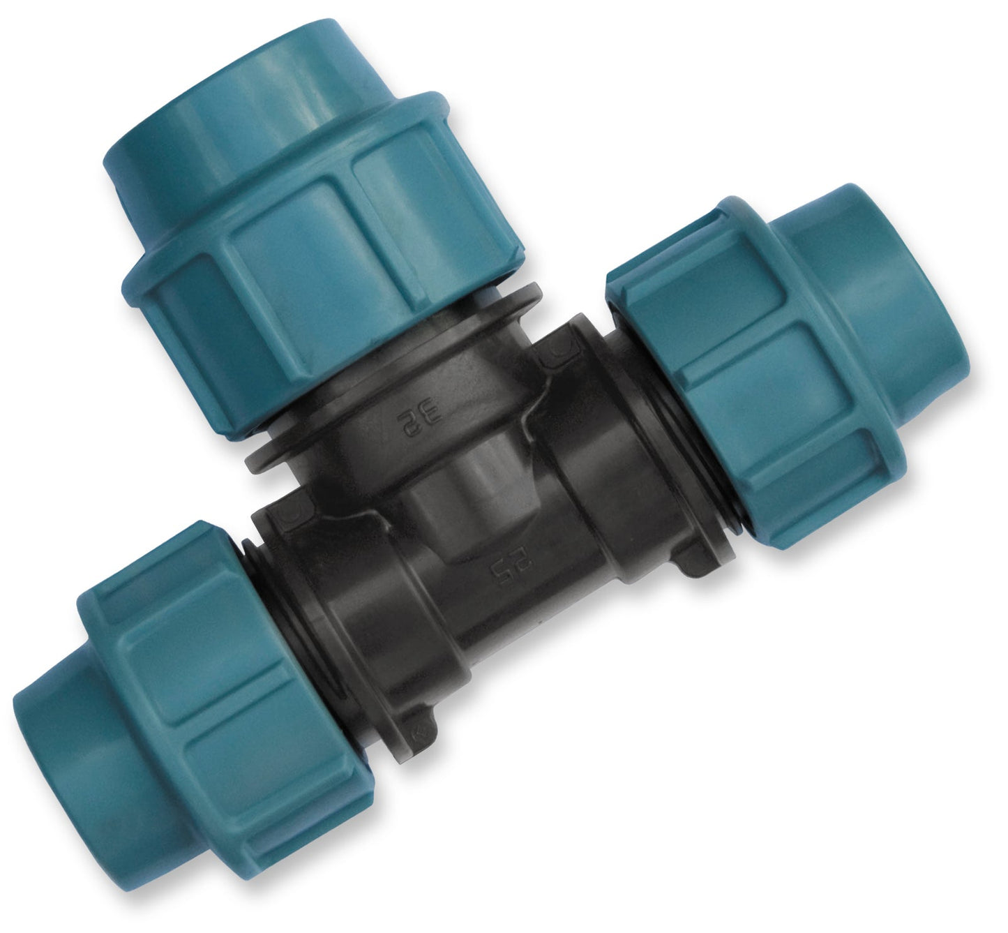 MDPE Reducer Tee Splitter, 25mm - 32mm
