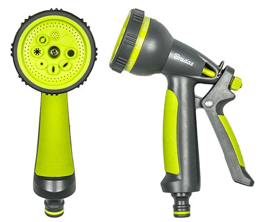 Grey & Lime 7-Pattern Multi Water Sprayer, LE5106