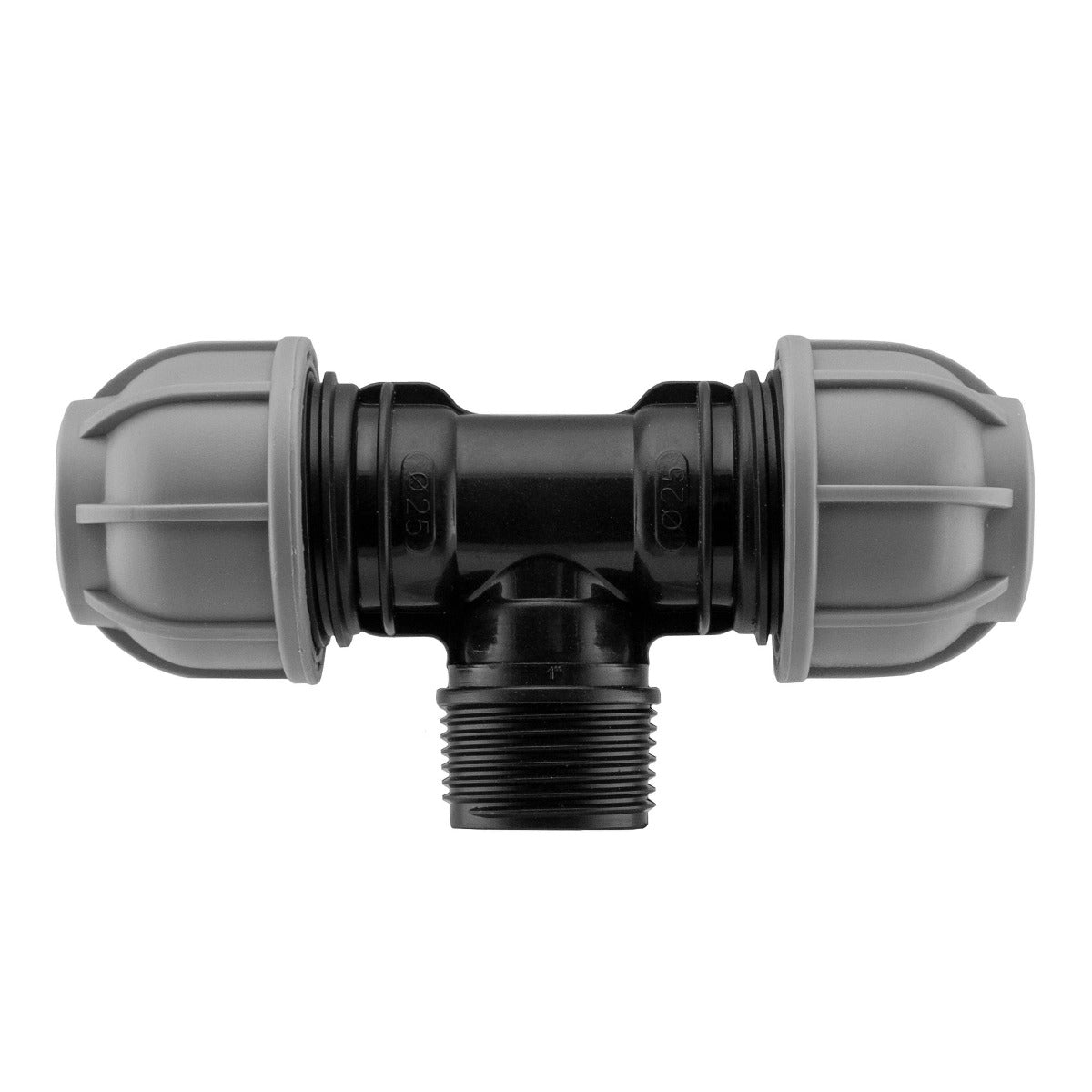 MDPE Tee Splitter, 50mm - 1.5" BSPM