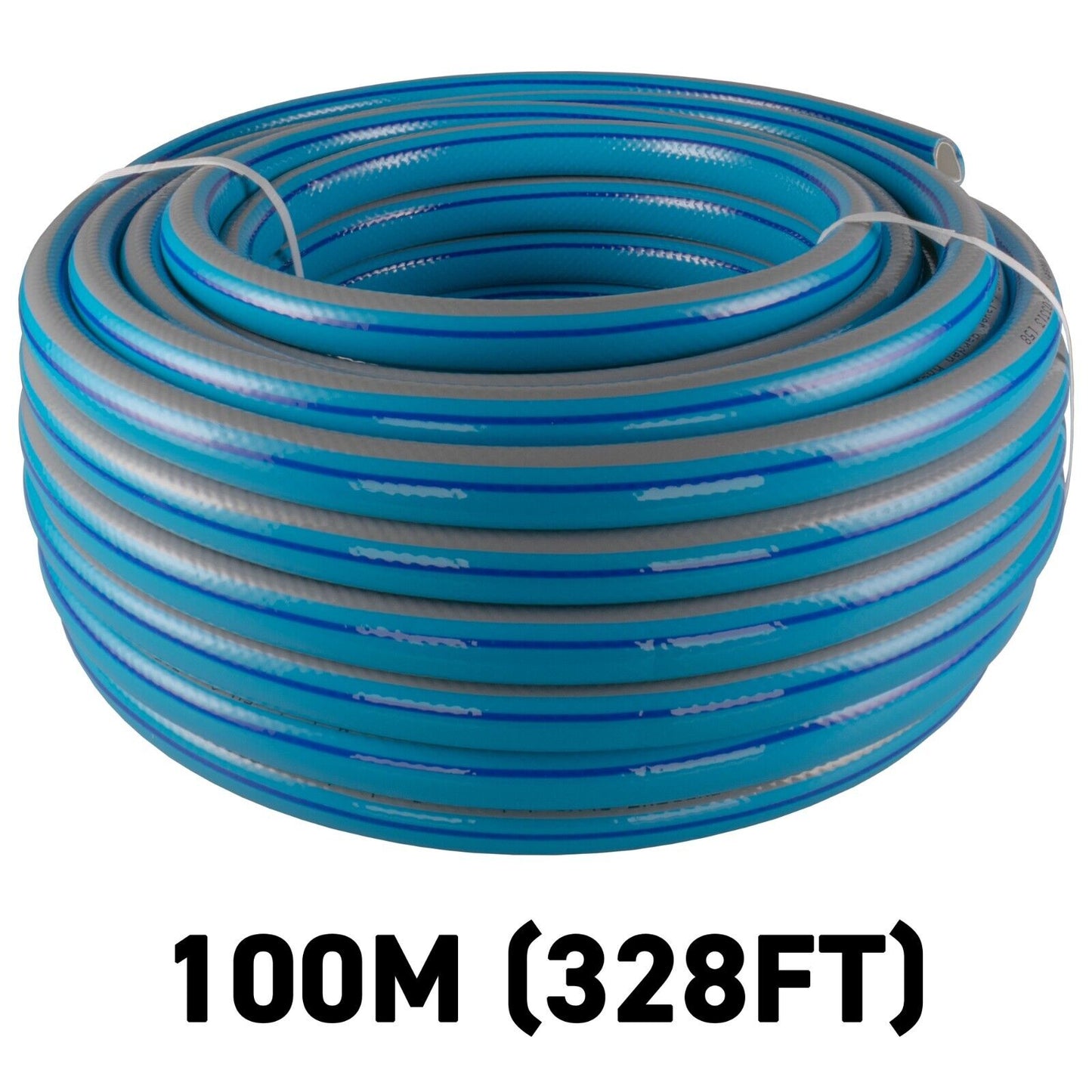 100m Blue Supreme+ 1/2″ Reinforced Garden Hose, 4-Layer