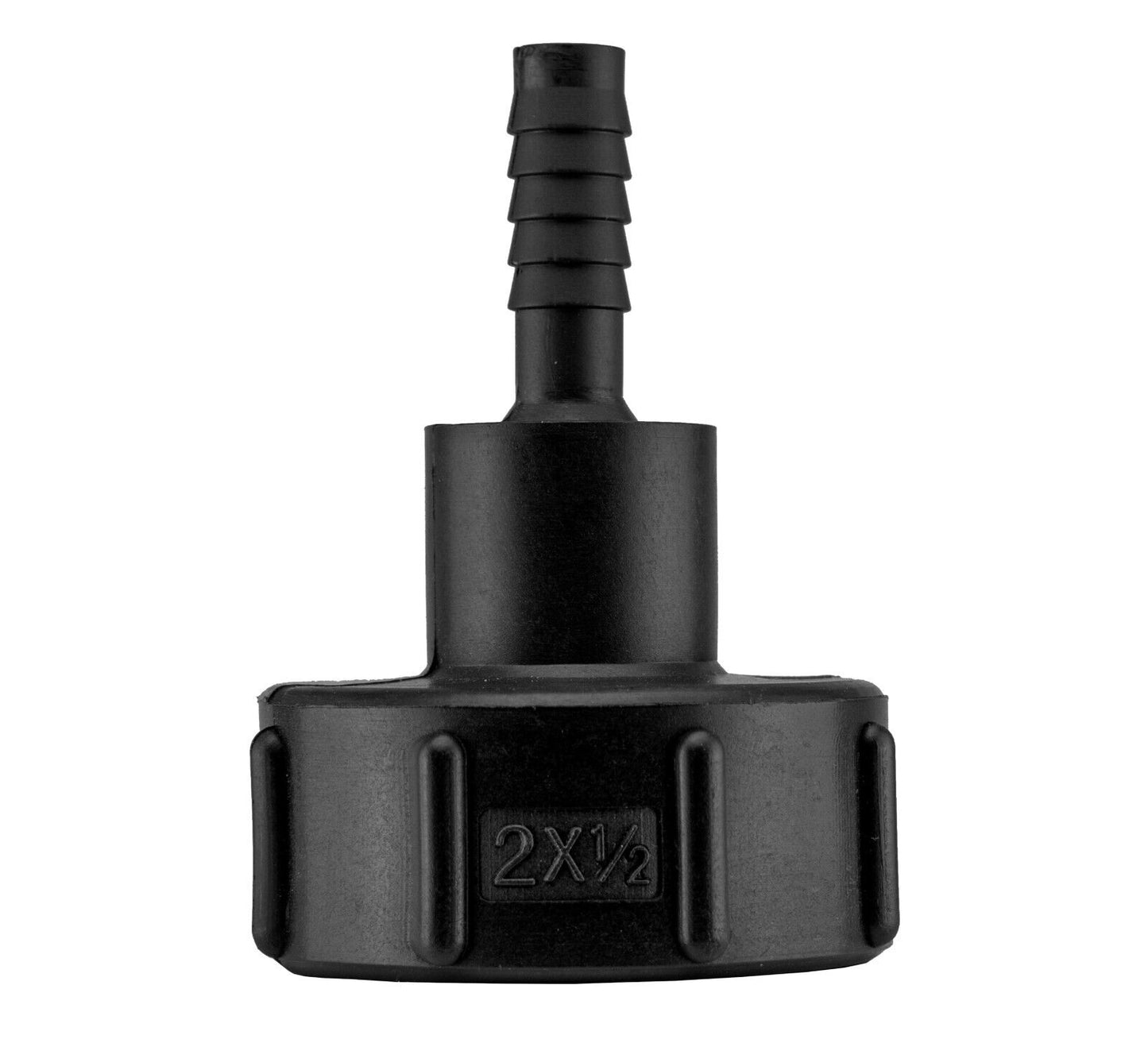 IBC S60X6 Tank Adapter, 60mm Coarse Thread to 1/2" (12.7mm) Barbed Hosetail