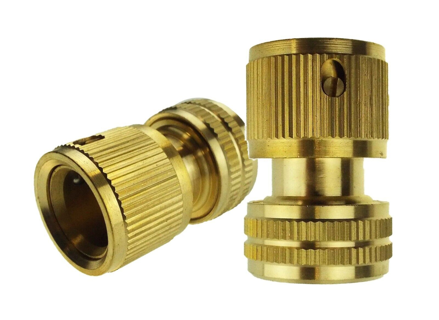 1/2" Garden Hosepipe Quick Release Connectors (2x Pack)